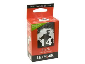 Cartucho de Tinta Lexmark 14 Negro, Modelo: 18C2090
