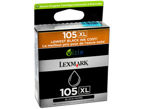 Cartucho de Tinta Lexmark 105XL Negro, Alto Rendimiento Modelo: 14N0822