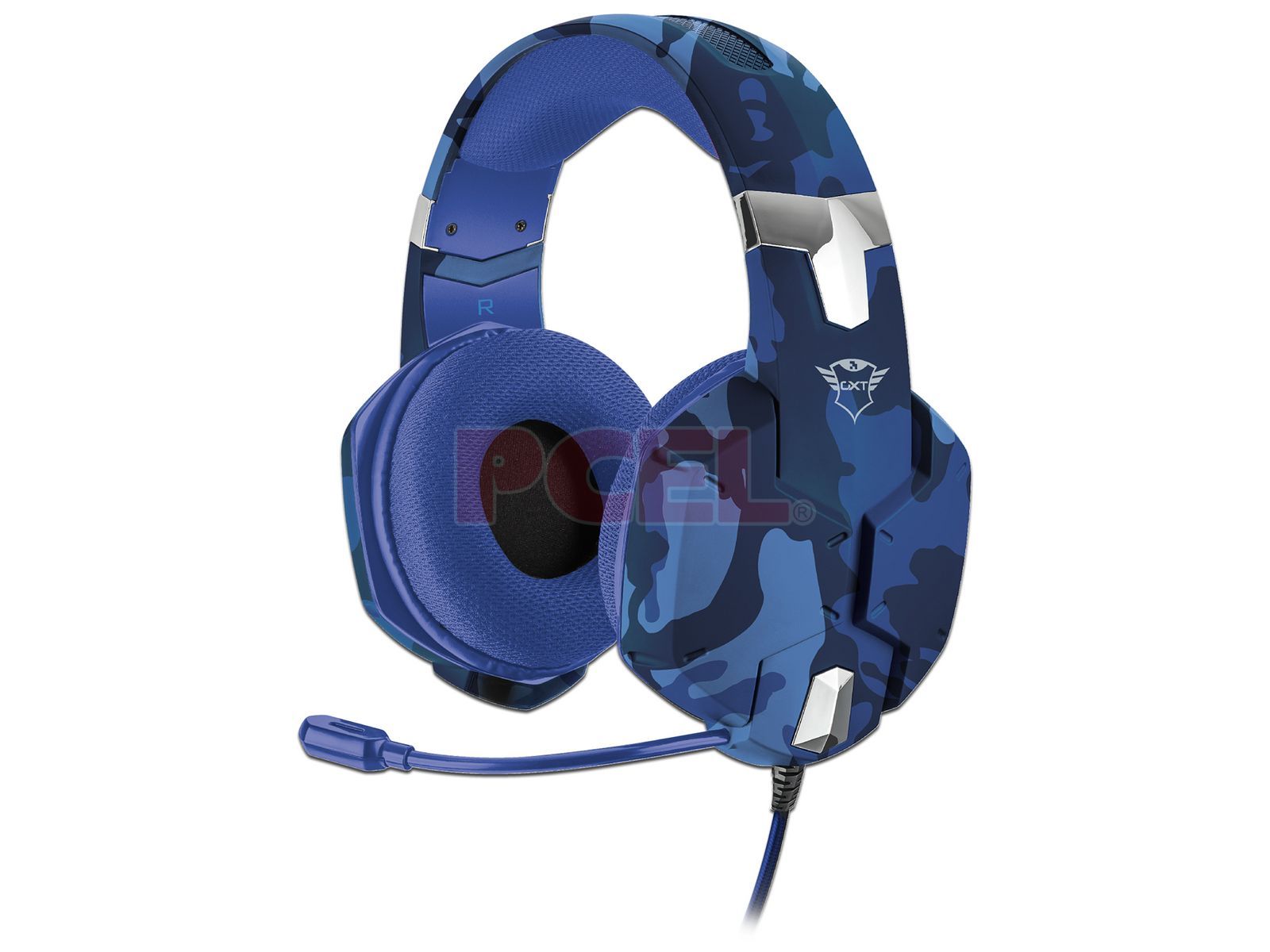 Micrófono Auriculares Gamer Azules Audífonos Gamer Trust GXT Carus