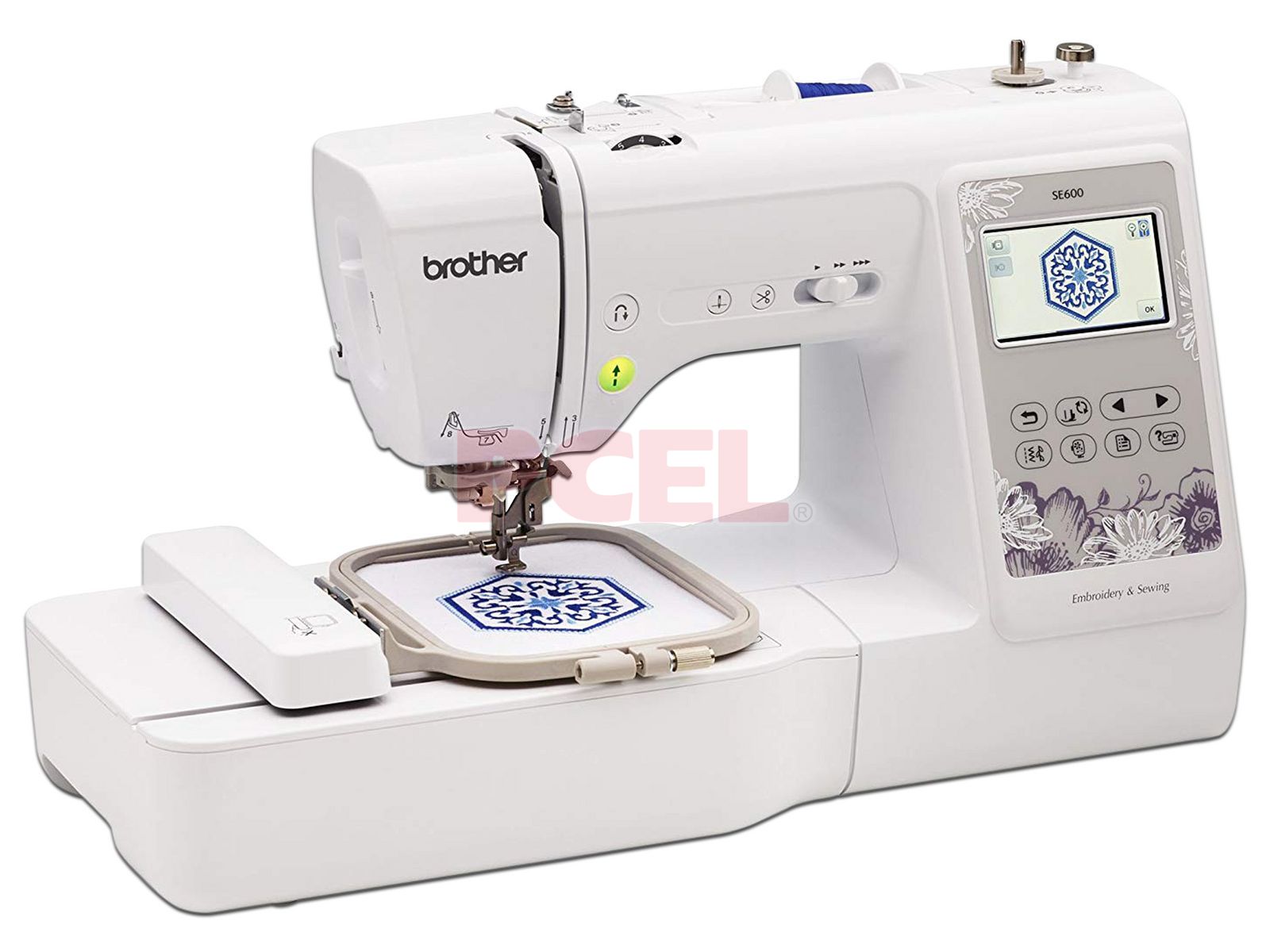  Brother SE2000 Máquina de coser y bordar computarizada con  pantalla LCD con paquete de costura (4 artículos) : Arte y Manualidades