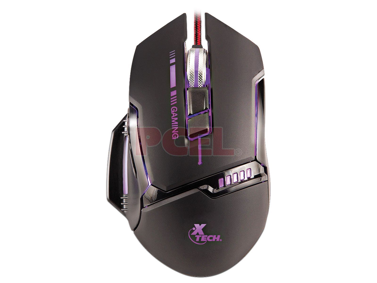 Mouse Gamer Xtech XTM-720 con 7200 DPI, LED y Conexión USB. Color