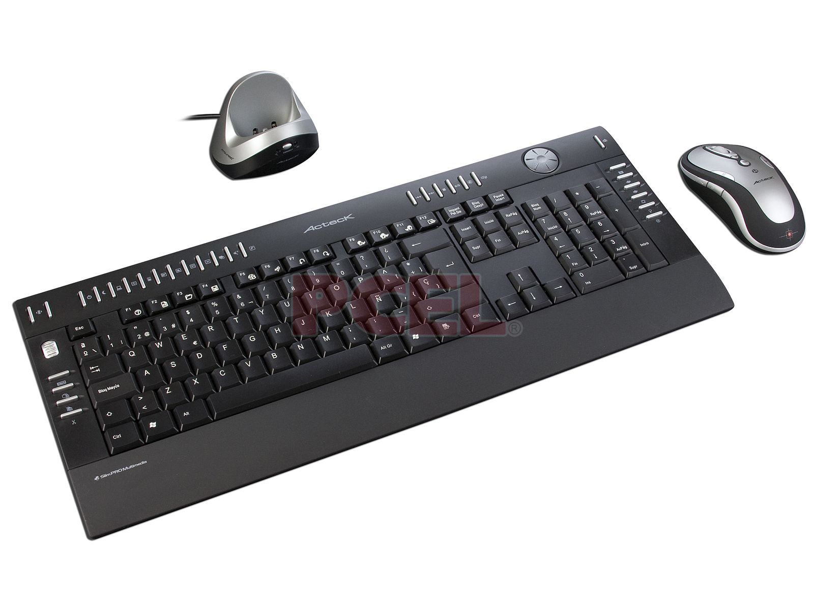 Teclado Ergonomico Inalambrico Multimedia Español Usb Acteck