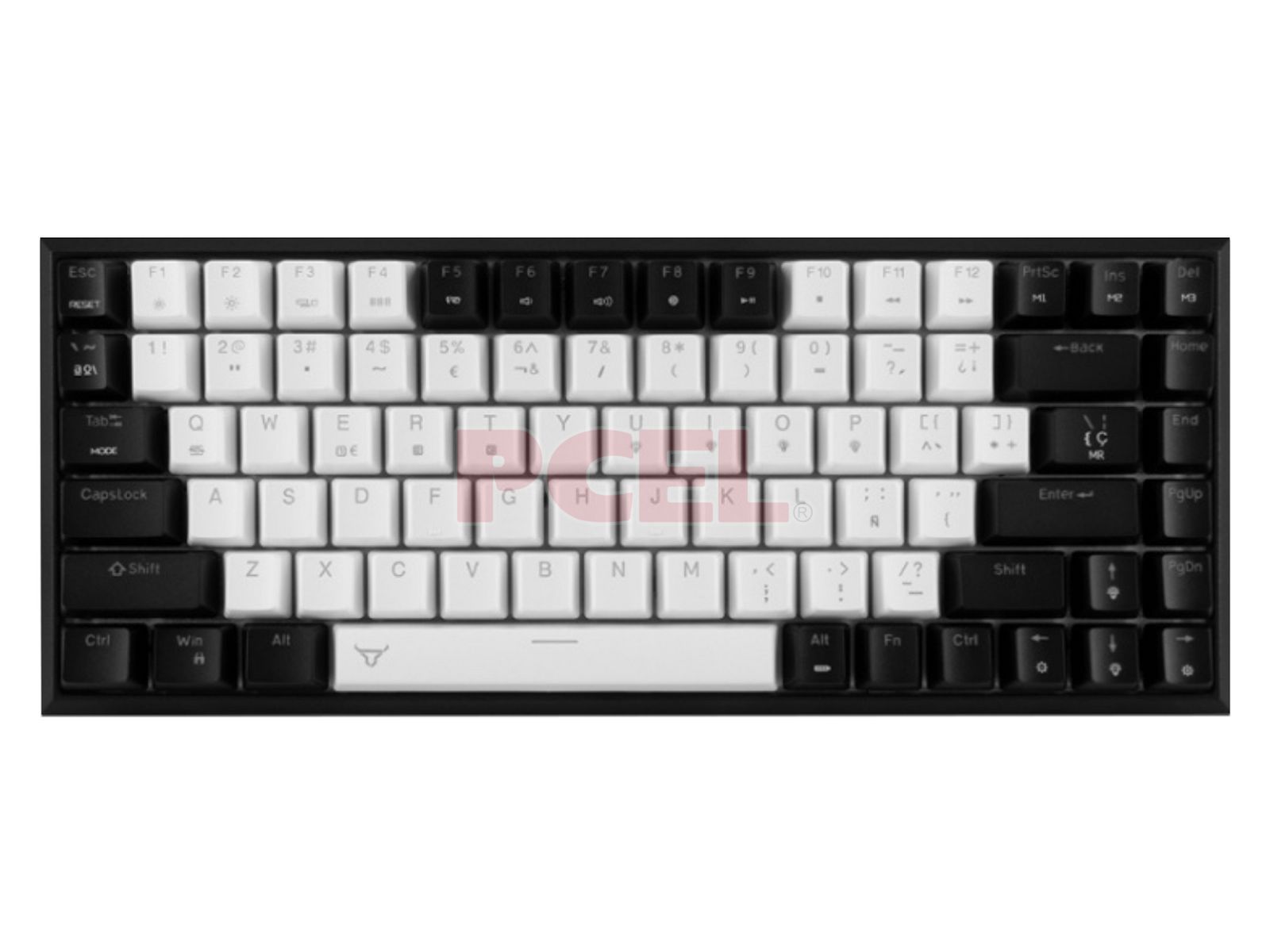 Boskar - Teclado Gamer Batauro Mecánico 75% Switch Blue Bluetooth Azul