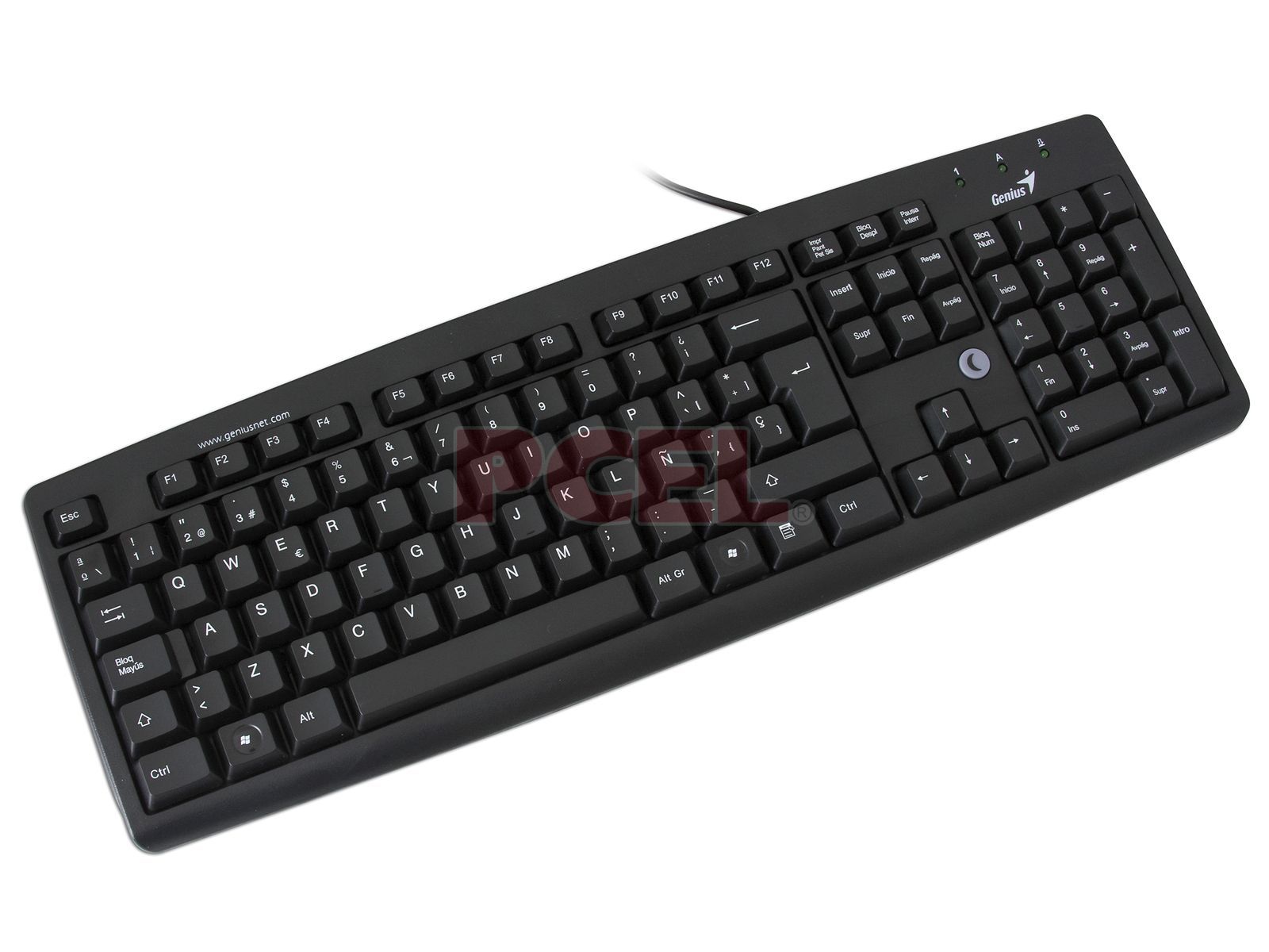 Teclado Genius Slender KB-06XE, PS/2. Color Negro