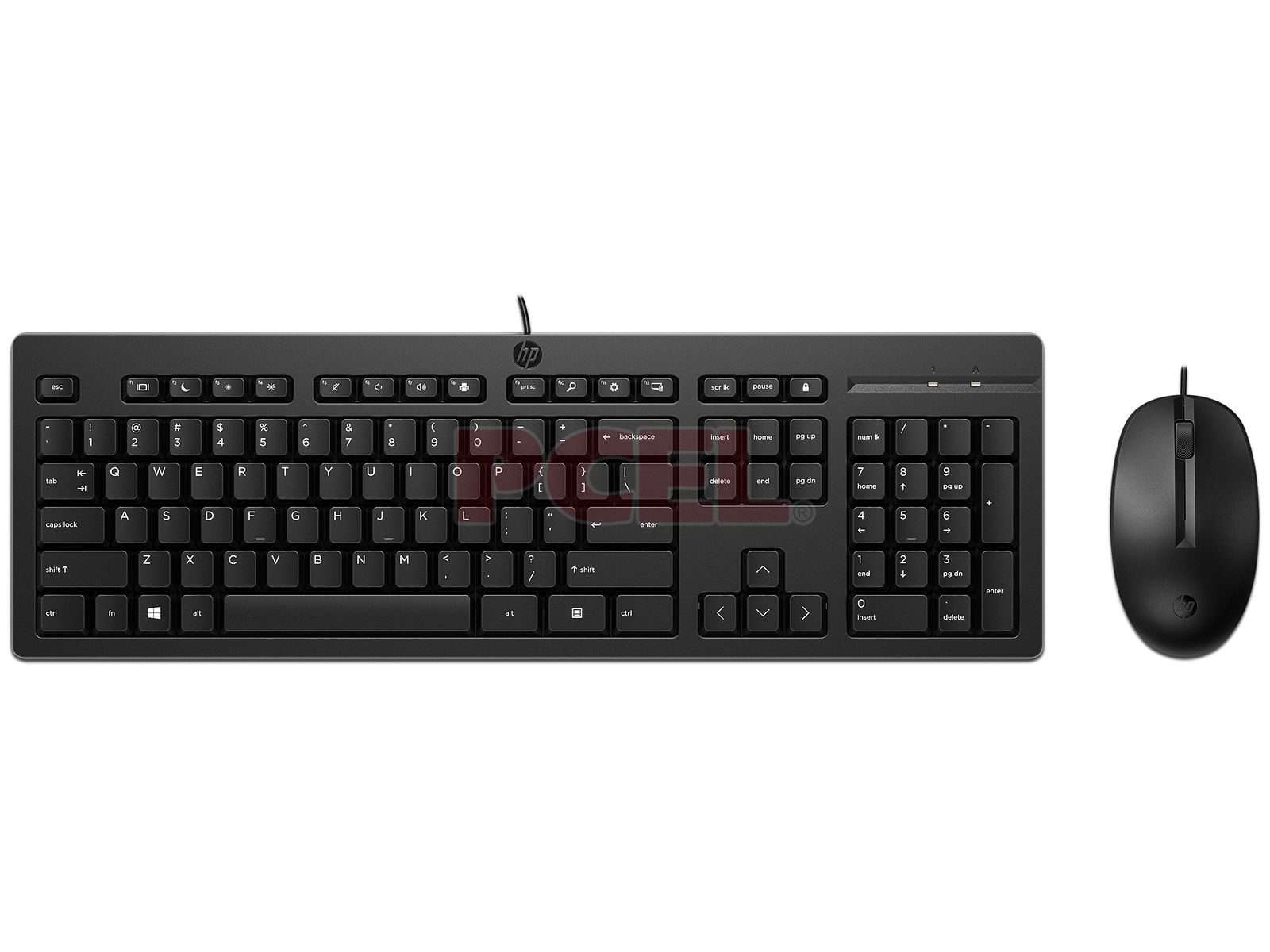 Teclado y Mouse HP 225, Color Negro