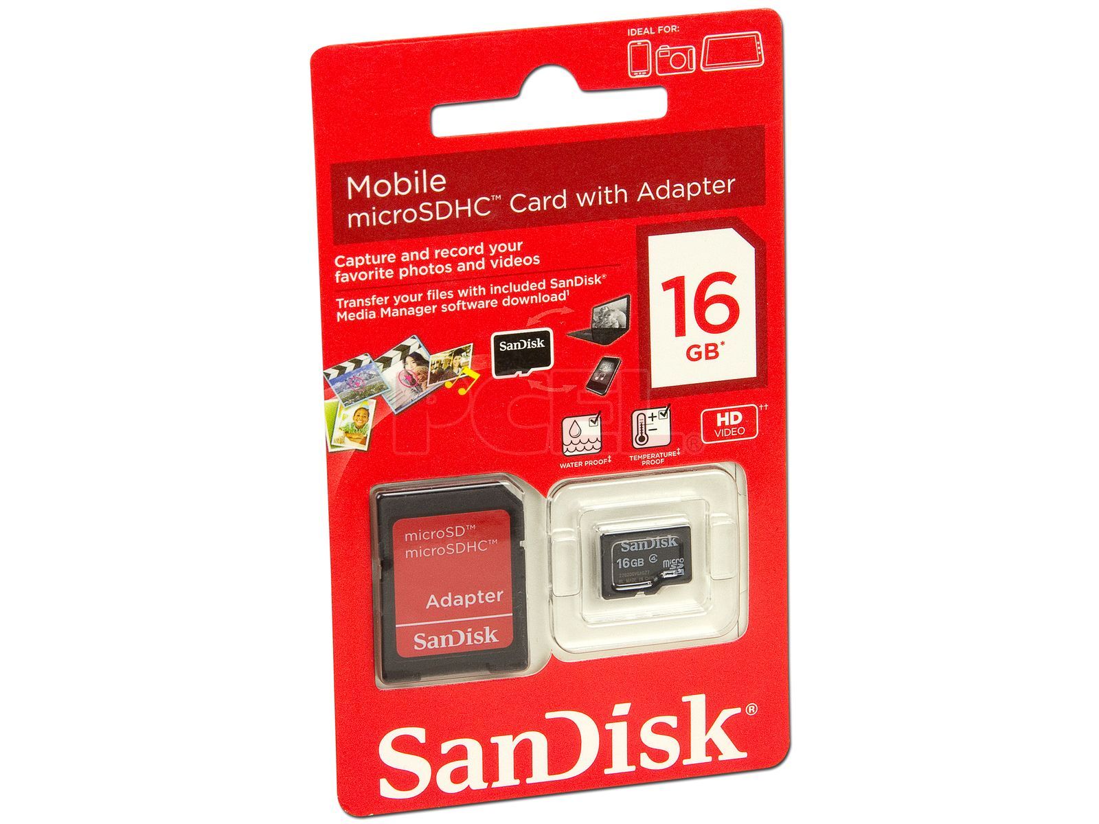 16 GB, SDHC, Azul Tarjeta de Memoria Sandisk Standard SDHC 16GB 16GB SDHC Memoria Flash 