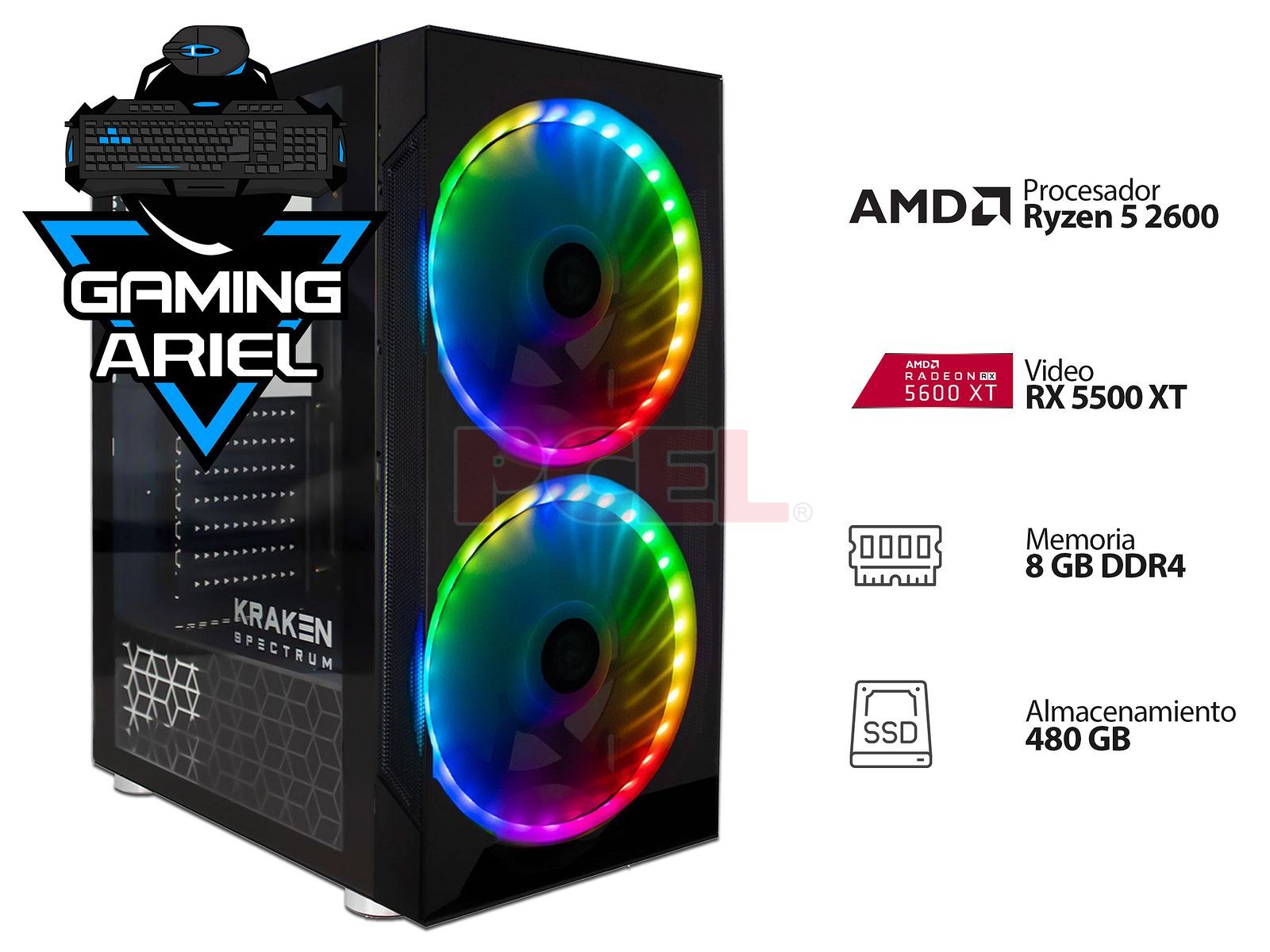 Desktop Gaming Ariel Z III Procesador AMD Ryzen 5 2600 hasta