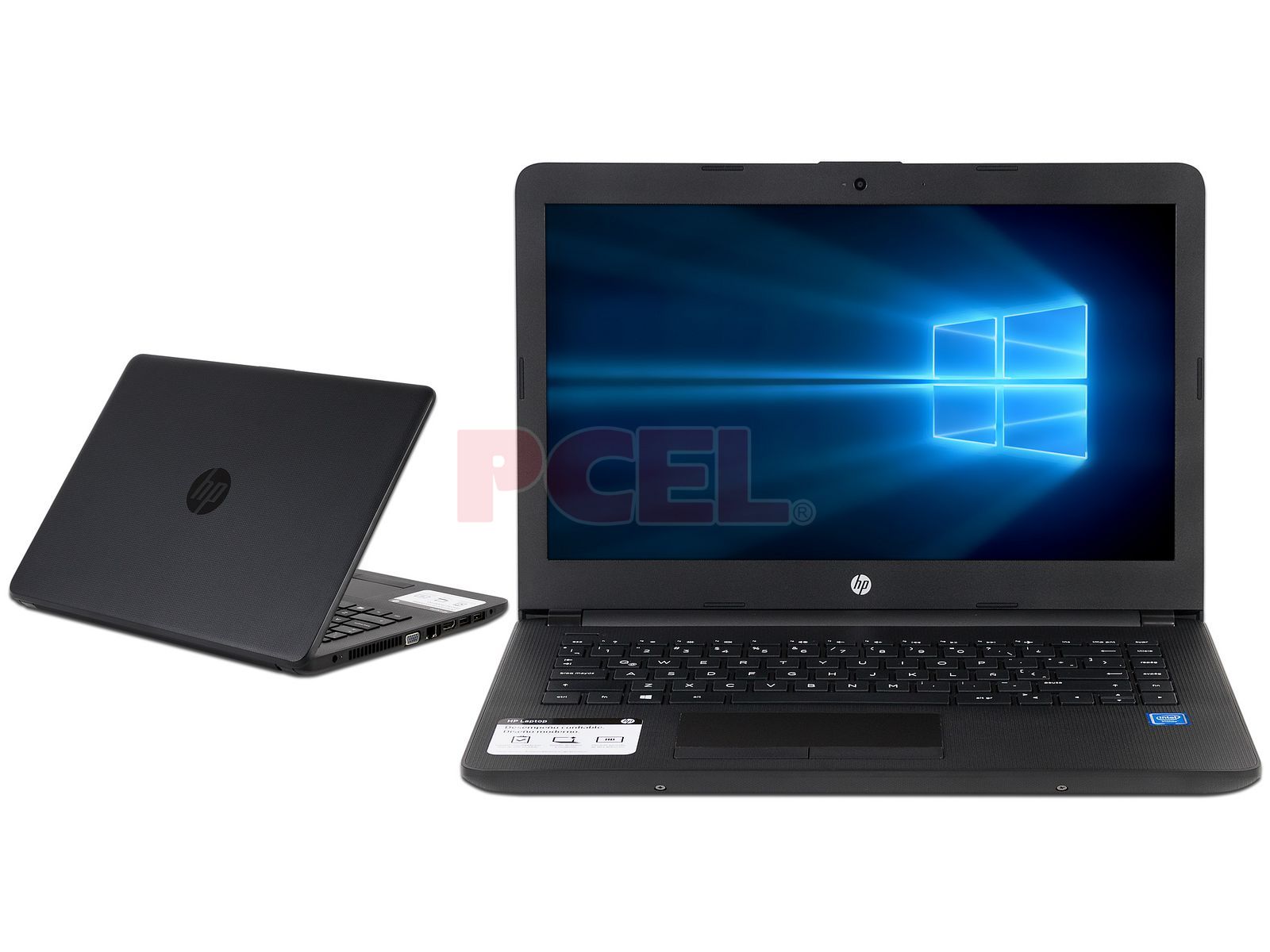 Laptop HP 14-BS002LA: Procesador Intel Celeron N3060 (hasta  GHz),  Memoria de 4GB DDR3L, Disco Duro de 500GB, Pantalla de 14