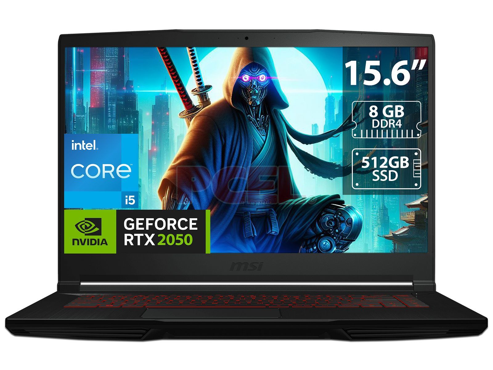 Laptop Gamer MSI Thin GF63: Procesador Intel Core i5 12450H (hasta