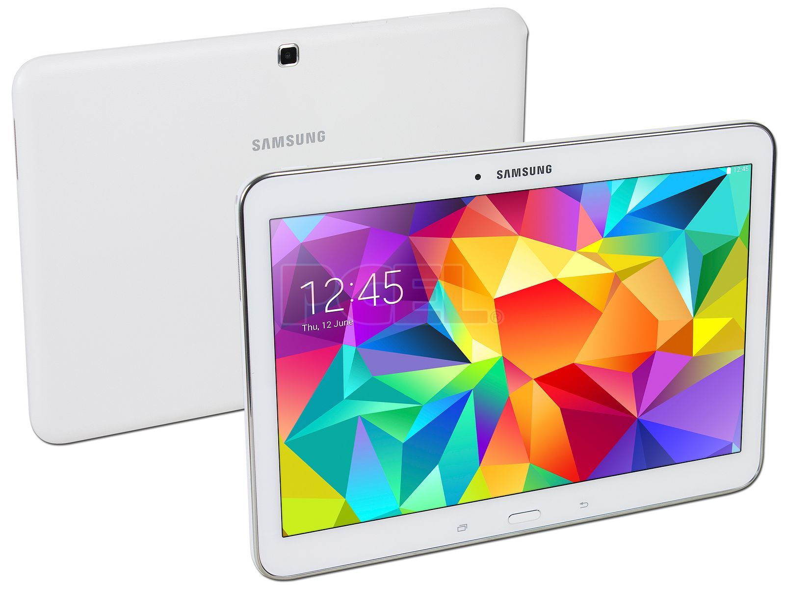 Tablet Samsung GALAXY Tab 4 con Android 4.4, Wi-Fi, 2 Cámaras, Pantalla  Multitouch de 10.1, 16 GB de memoria interna, Google Play Store y soporta  MicroSD.