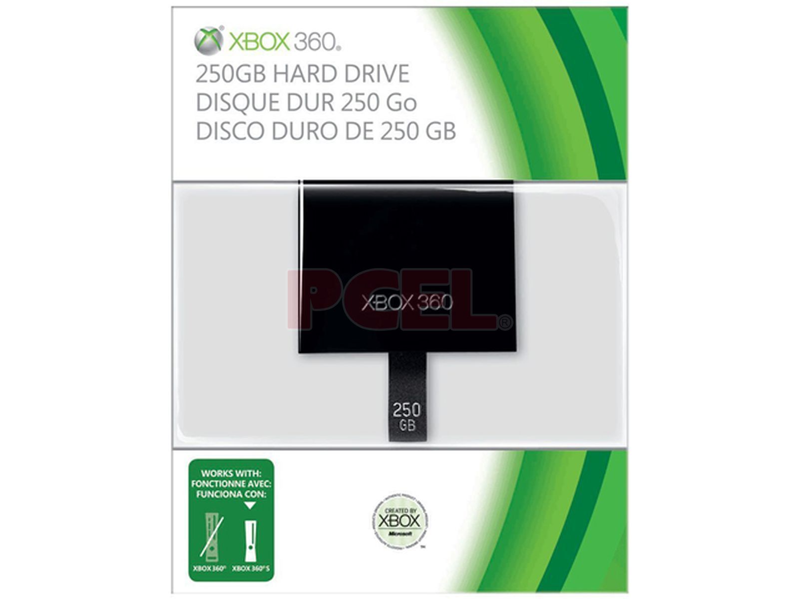 Disco Duro interno de 250GB para Xbox 360 Slim, incluye 3 Meses Suscripción a Gold y 800 Microsoft Points