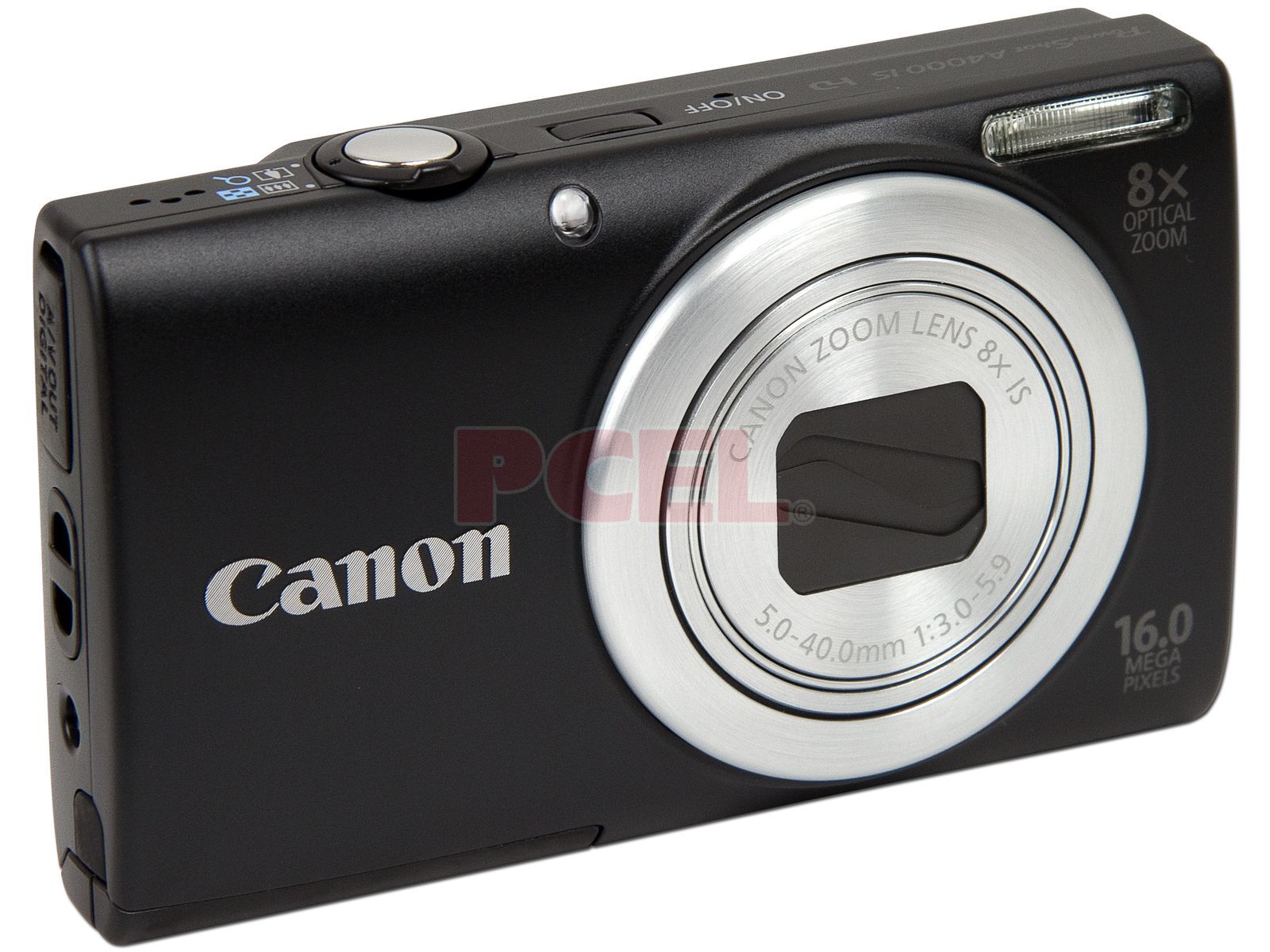 Cámara Digital Canon PowerShot A4000 IS, 16 Mpx, Zoom Óptico 8X, LCD 3,  Azul - 6152B001AA