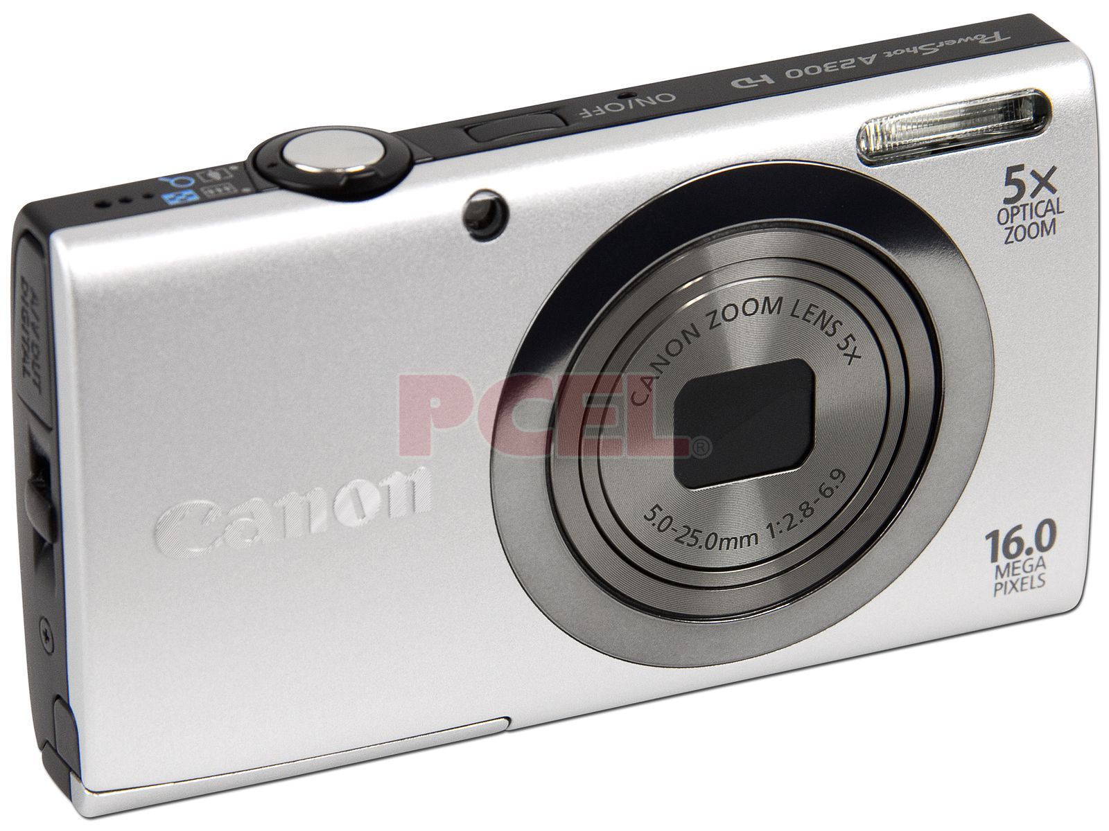 Canon PowerShot A2300 - Cámara digital de 16.0 MP con zoom estabilizado de  imagen digital 5x, lente gran angular de 1.102 in con grabación de video HD