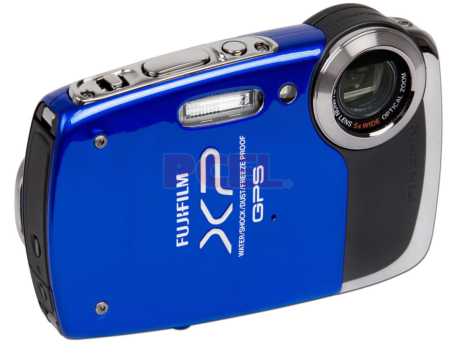intelectual Guau Bosque Cámara Fotográfica Digital Fujifilm Finepix XP30 de 14MP, Zoom Óptico 5x,  GPS, resistente al agua, polvo, golpes y al frío. Color Azul