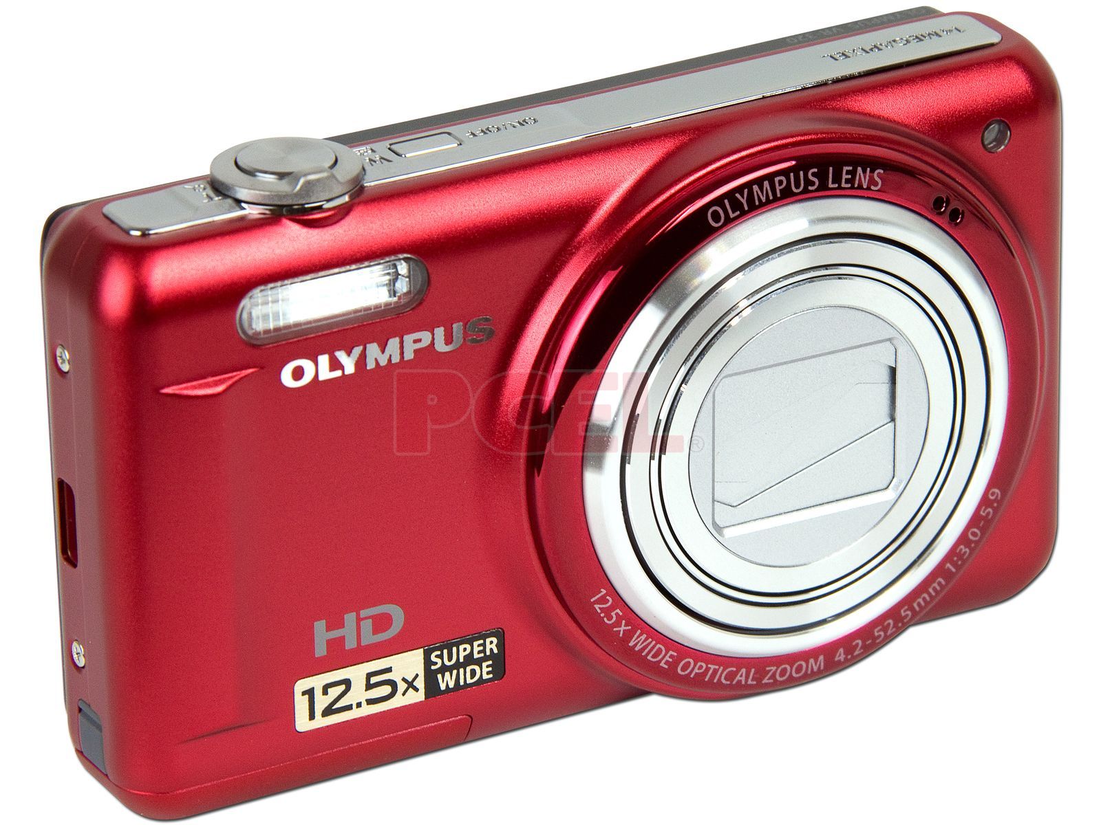 Cámara Fotográfica Digital Olympus de 14MP, Zoom Óptico Video 720p. Color Roja