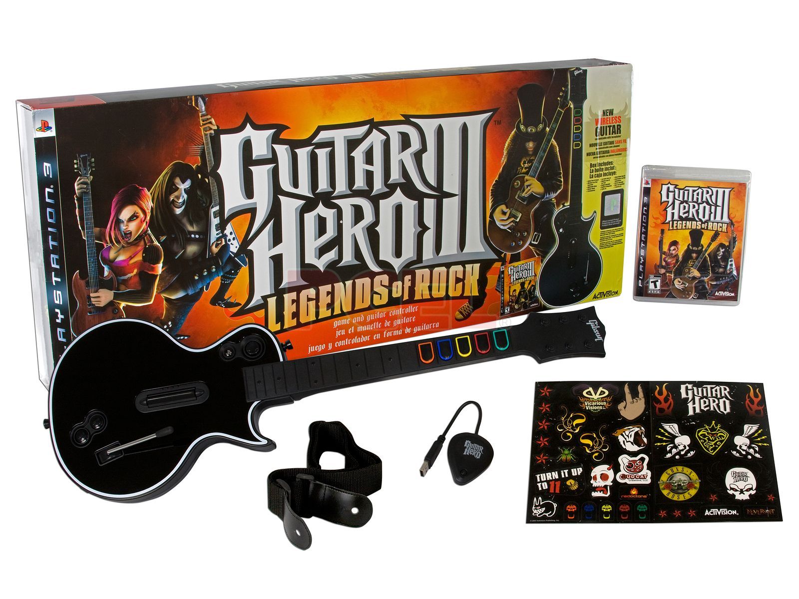 Jugando a los clásicos Guitar Hero en PS3, con una guitarra de PS3