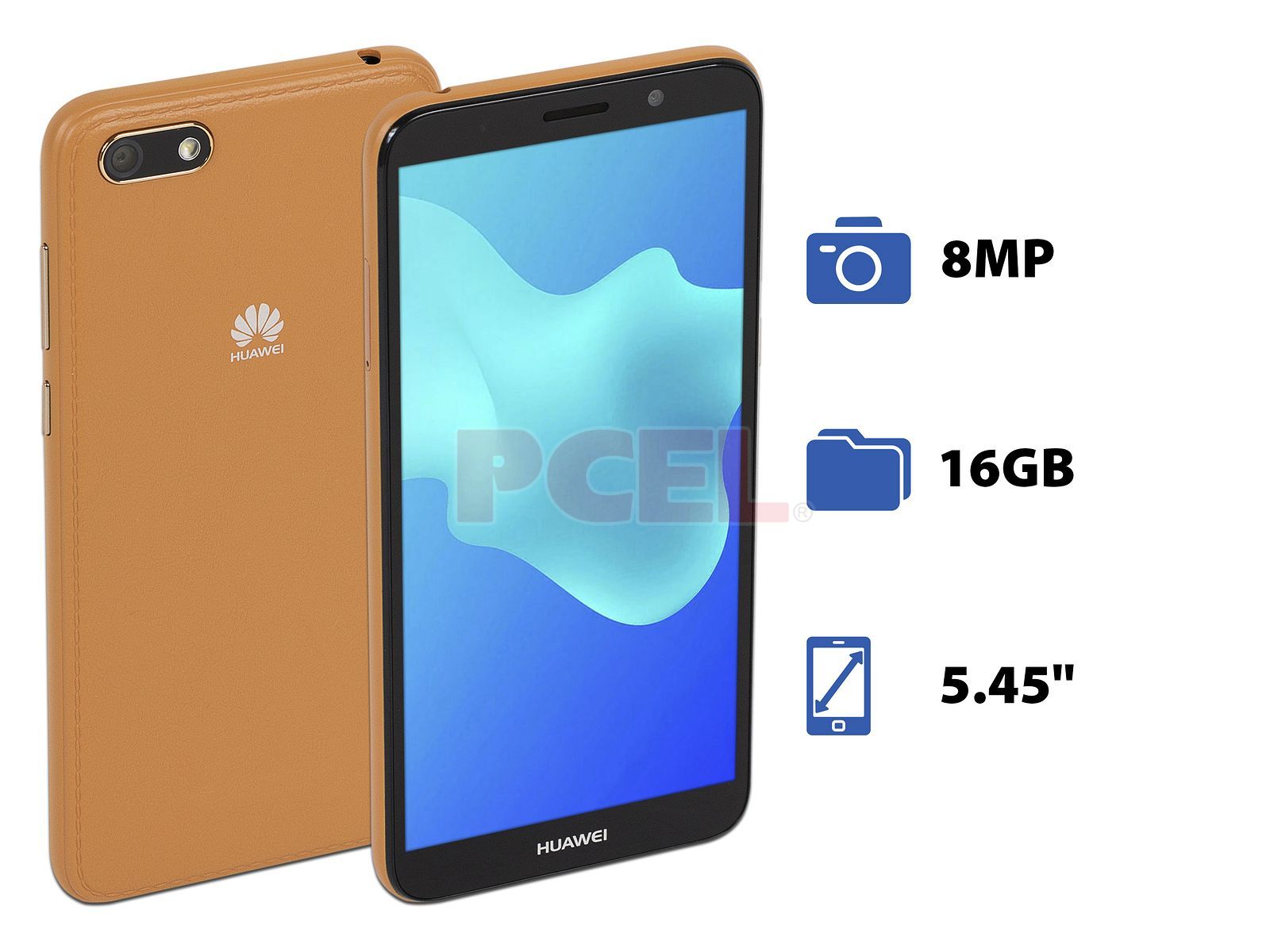 Smartphone Huawei Y5 Neo: Procesador Mediatek MT6739, Quad core (),  Memoria RAM de 1GB, Almacenamiento de 16GB (expandible con microSD),  Pantalla de 