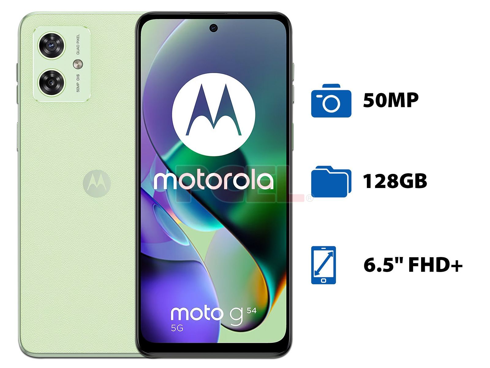 Móvil - MOTOROLA Moto G54, Azul, 128 GB, 4 GB RAM, 6,5 , Mediatek  Dimensity 7020 (6 nm), Android 13