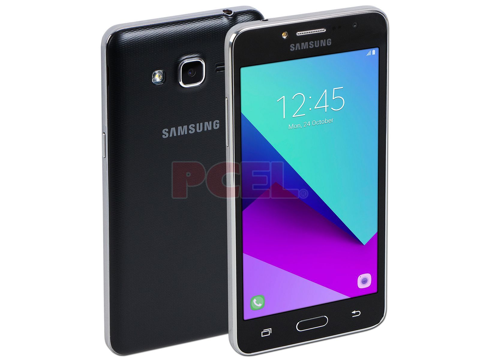 Smartphone Samsung Galaxy Grand Prime +: Procesador Quad Core ( GHz),  Memoria RAM de , Almacenamiento de 8GB (expandible con microSD),  Pantalla 