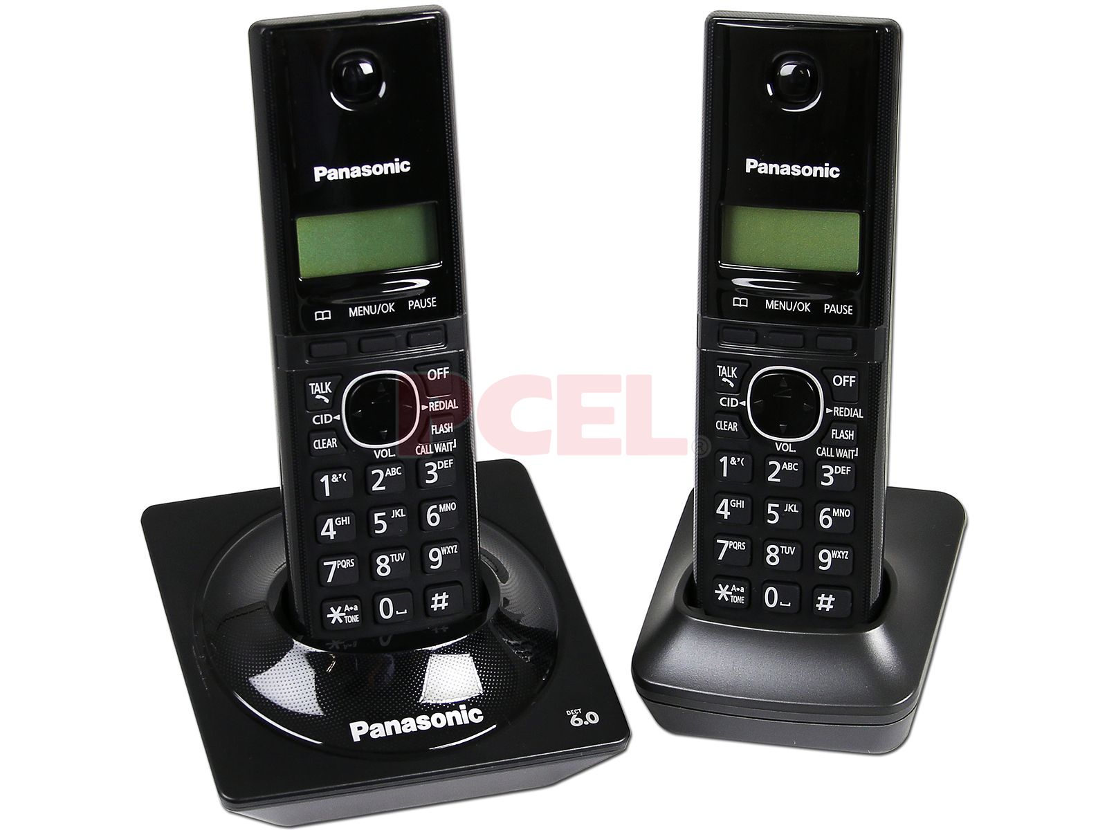 Teléfono Inalámbrico Panasonic con Identificador de llamadas, Tecnología  DECT 6.0 y 50 números en memoria, 2 Handset.