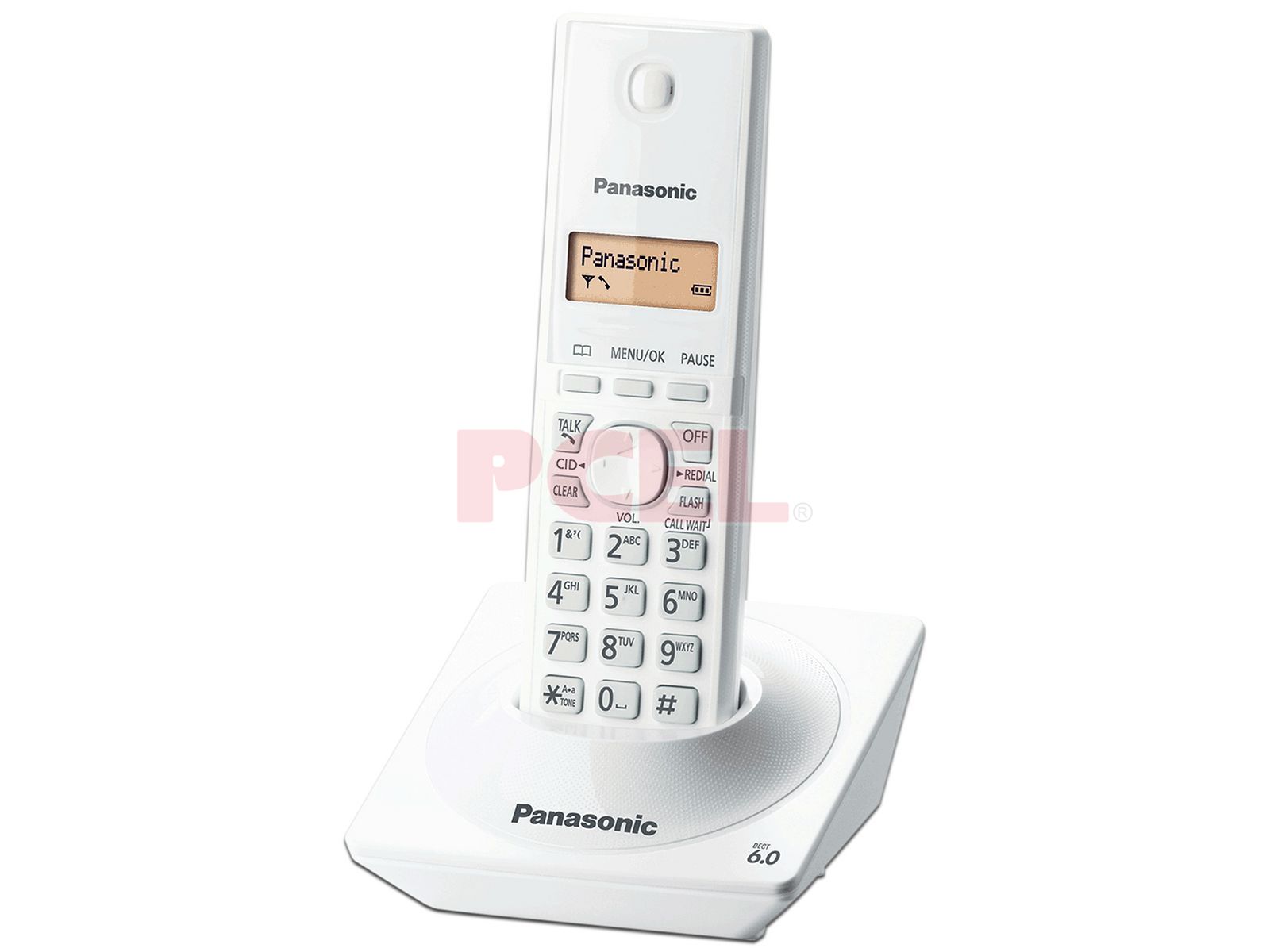 Teléfono Panasonic KX-TG1711 inalámbrico - color negro