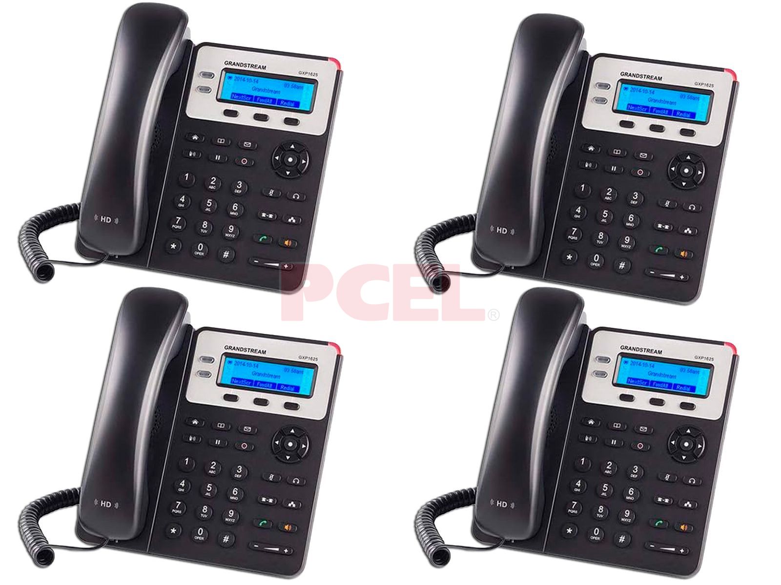 Kit de 4 Teléfonos IP GrandStream GXP1625 de 2 cuentas SIP, 3 teclas de  línea, conferencia de 3 vía y 1 Servidor de telefonía Grandstream Gateway  GXW4104 FXO, 4 puertos FXO y 2 Ethernet.