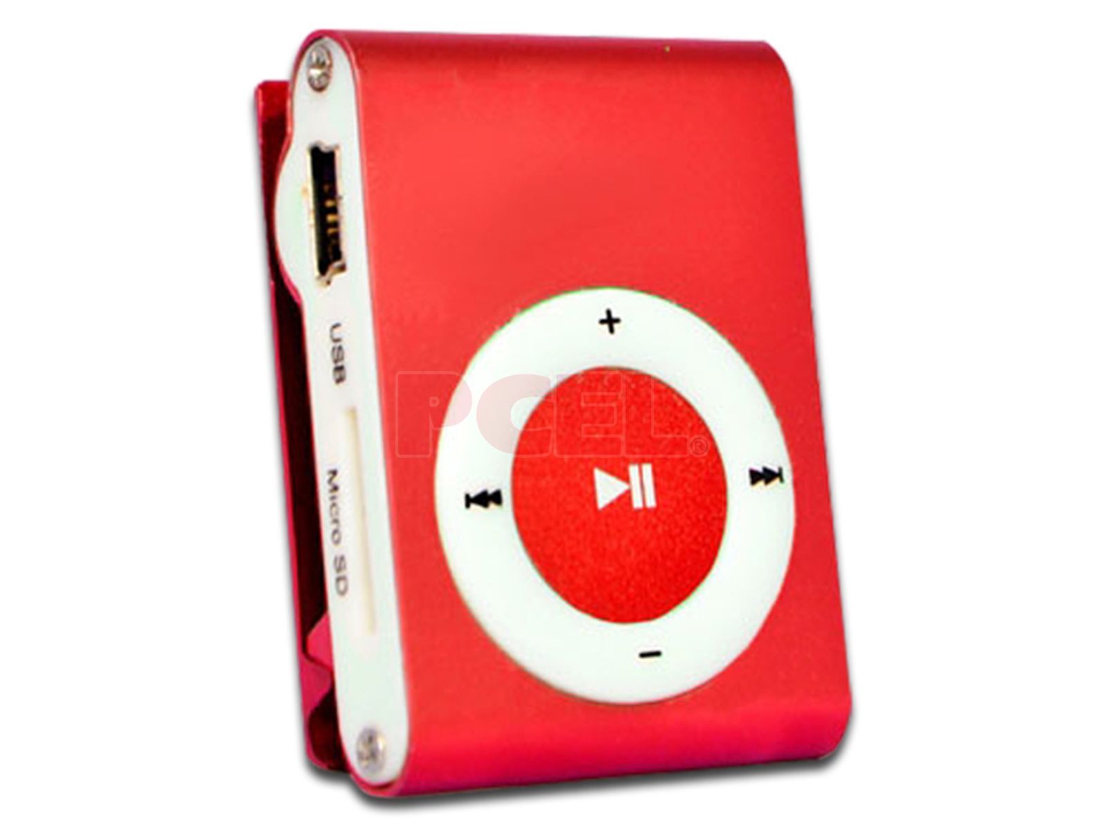 juez Leer demasiado Mini Reproductor MP3 Brobotix 093017, lector microSD (hasta 32GB) Color  Rojo.