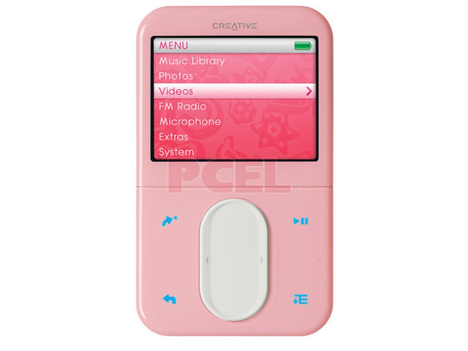 Reproductor MP3 con radio FM y pantalla - rosa
