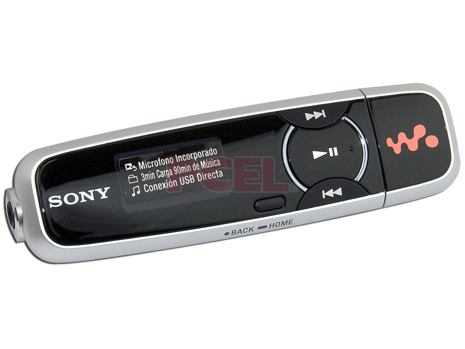 Reproductor Sony Walkman MP3 y Grabación de voz de 2GB. Color Negro