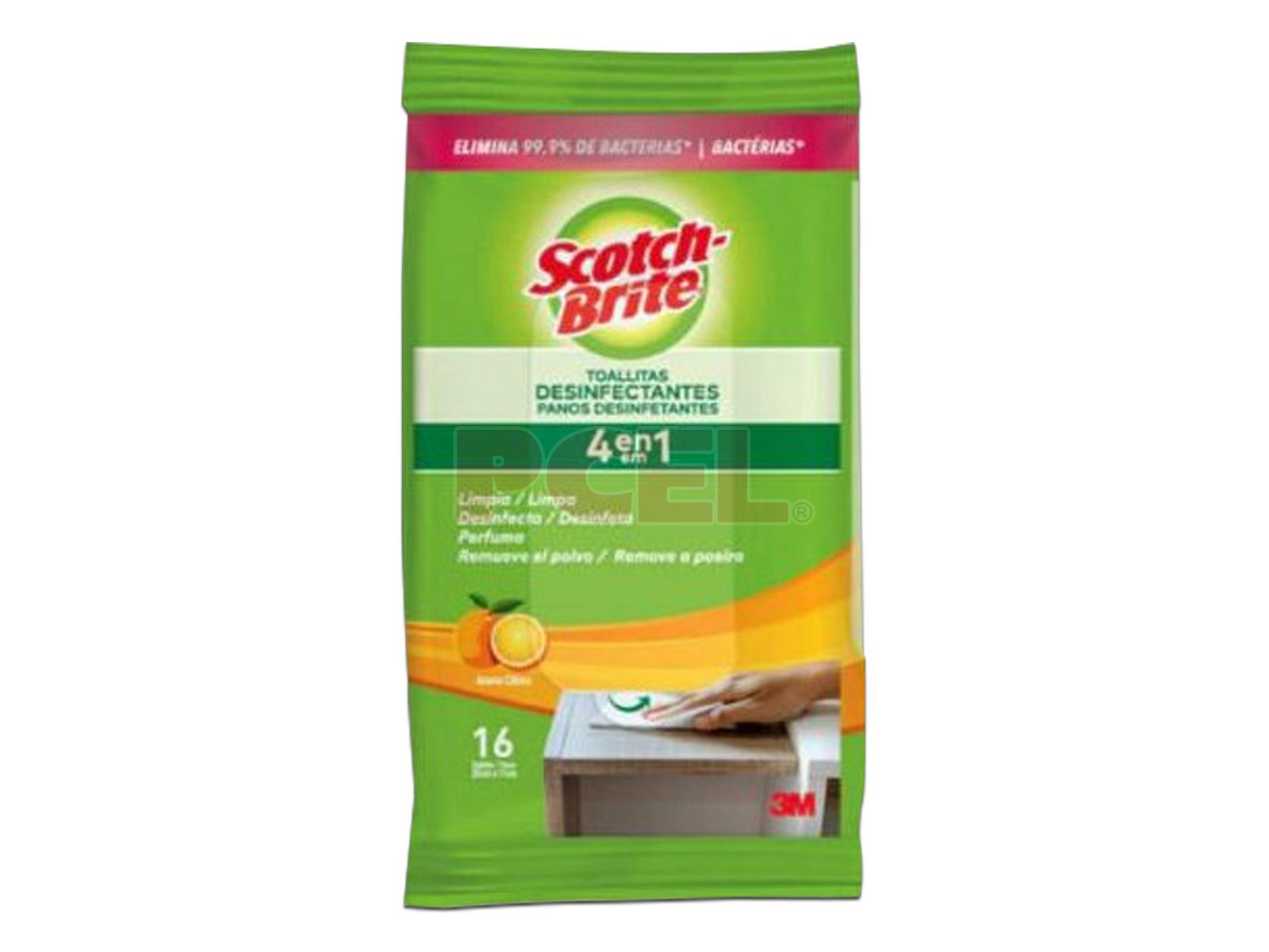 Toallitas Desinfectantes Scotch-Brite™ para Uso General, 16 Unidades, 20 cm  x 17 cm