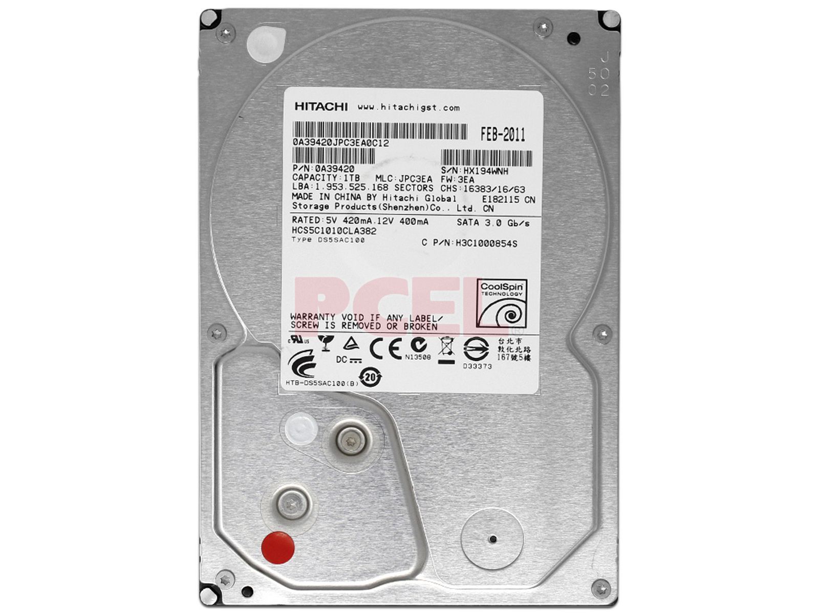 内蔵型ハードディスクドライブ Hitachi/HGST HCS5C1010CLA382 3.5 HDD 1TB Hitachi/HGST HCS5C1010CLA382 3.5 HDD 1TB 内蔵型ハードディスク