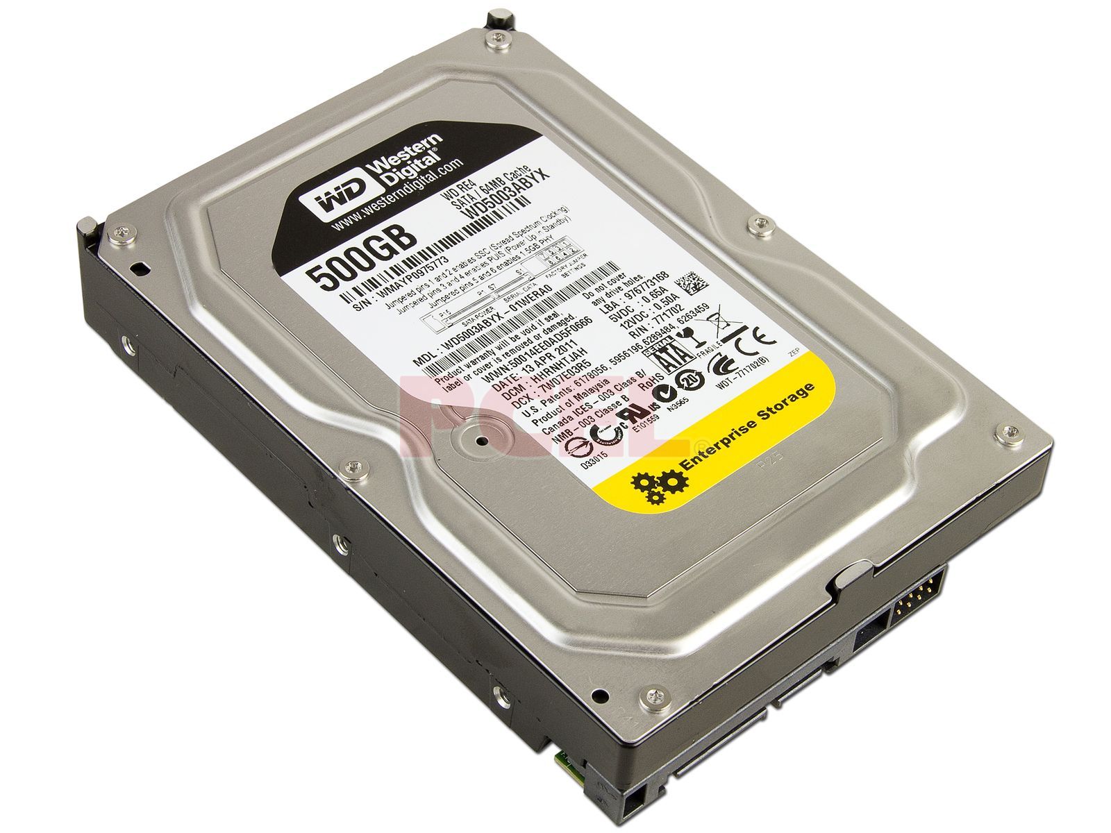 Disco Duro Western Digital RE4 de 500 GB, 7200 RPM, 64MB Buffer