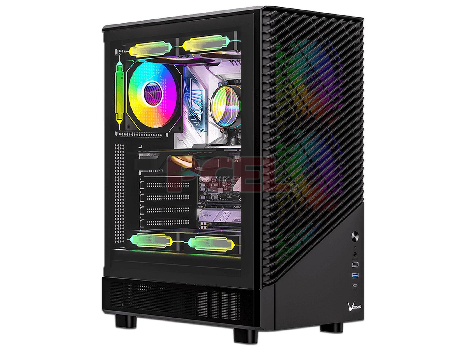 Gabinete Gamer Formula Mana Geometry, Mid-Tower, ATX, (No