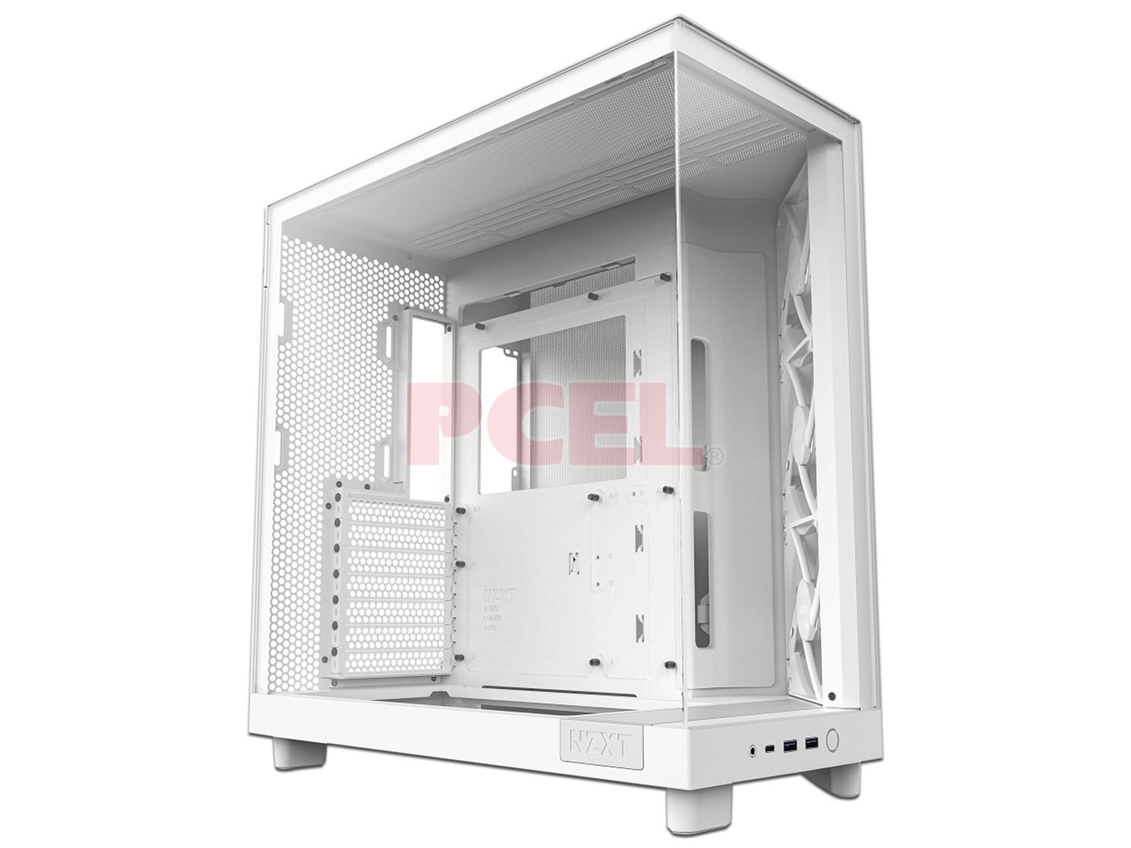 CAJA ATX SEMITORRE NZXT H6 FLOW RGB BLANCA CRISTAL TINTADO CC-H61FW-R1