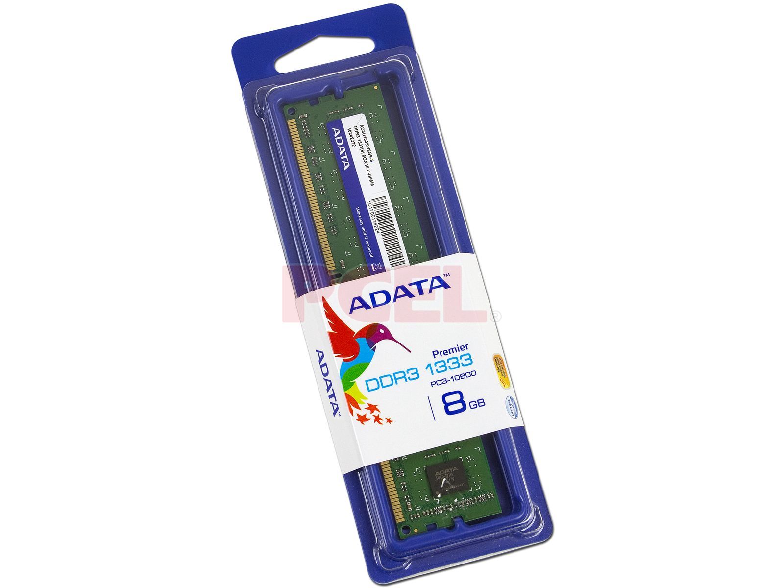 Memoria ADATA DDR3, PC3-10600 (1333 MHz),CL9, 8 GB.