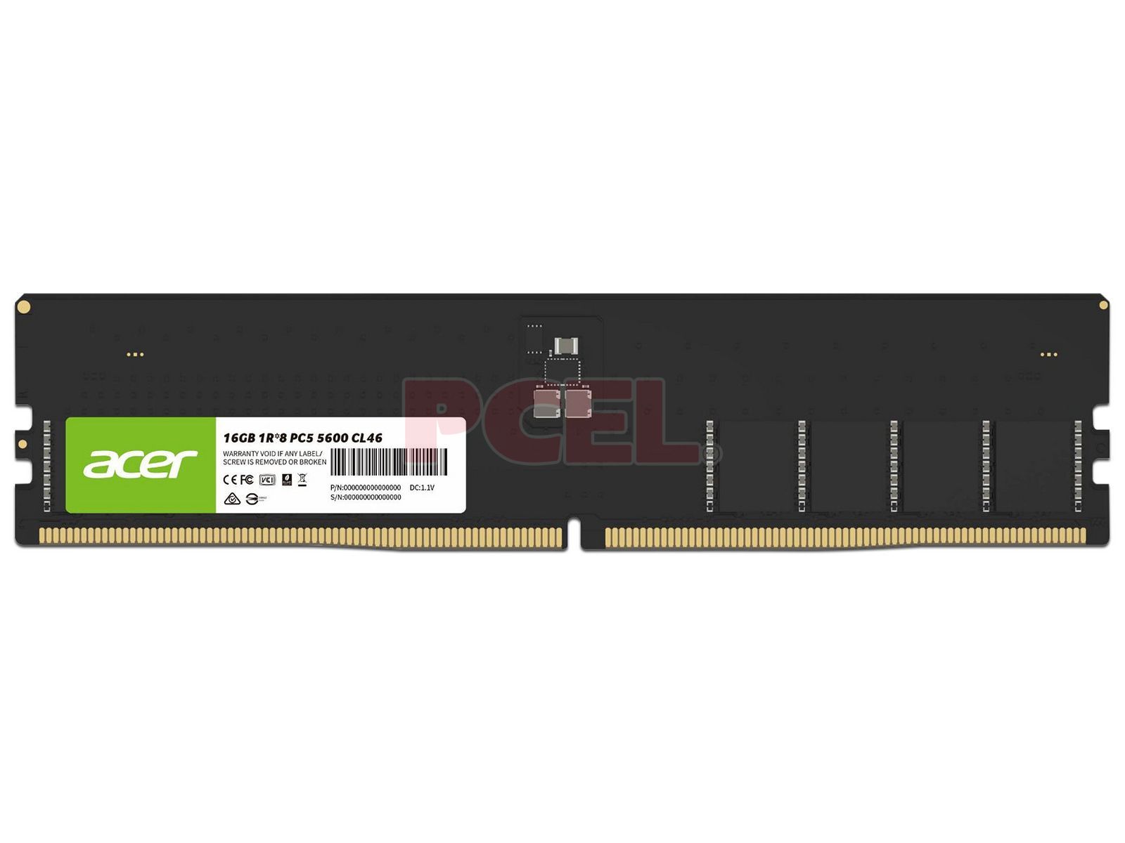 Memoria DIMM Acer UD200, DDR5 PC5-44800 (5600 MHz), CL46, 16GB.