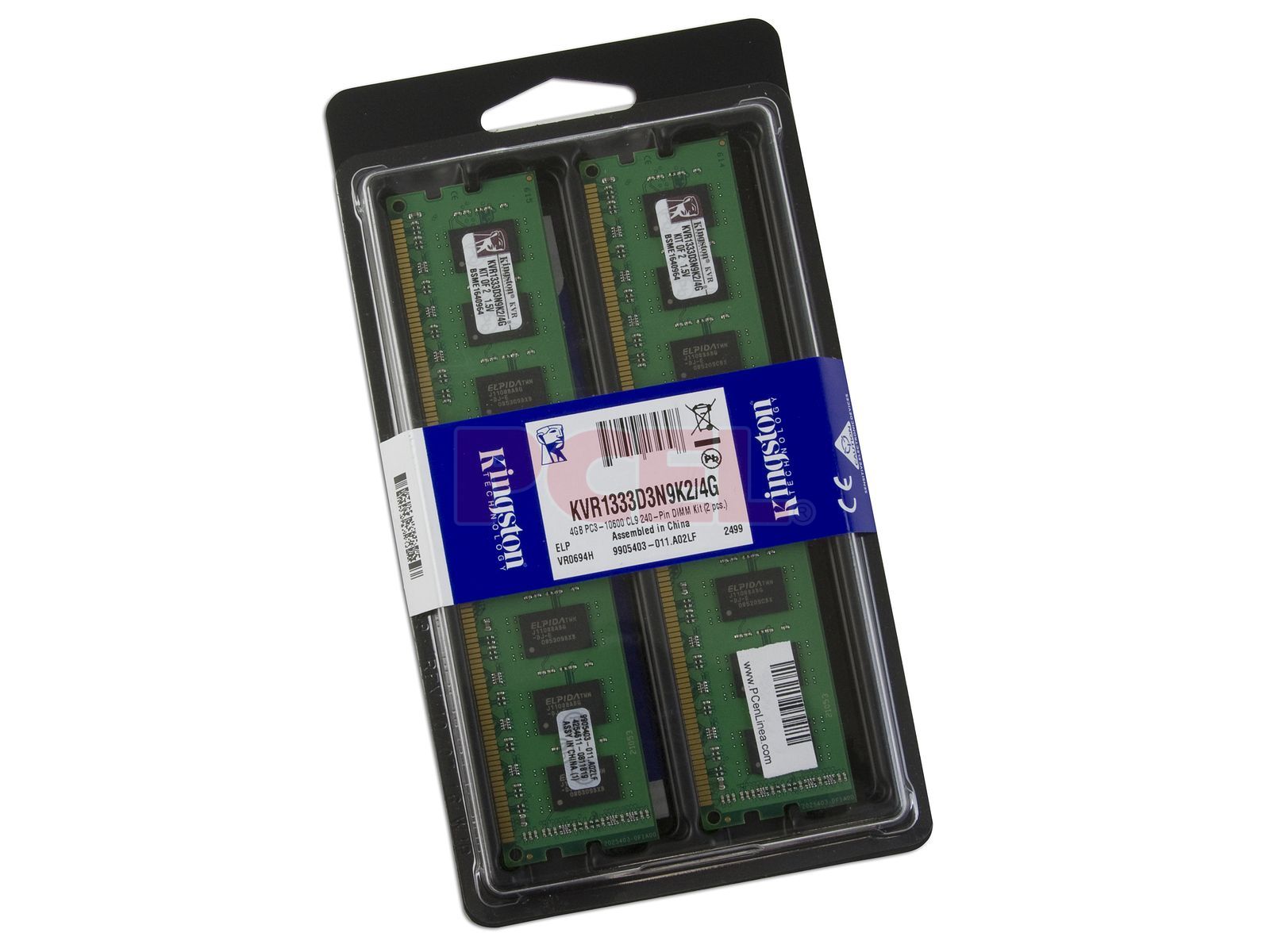 Kingston 4gb Kvr1333d3n9k2 4GB Kit Of 2GB DDR3 Memory PC3-10600