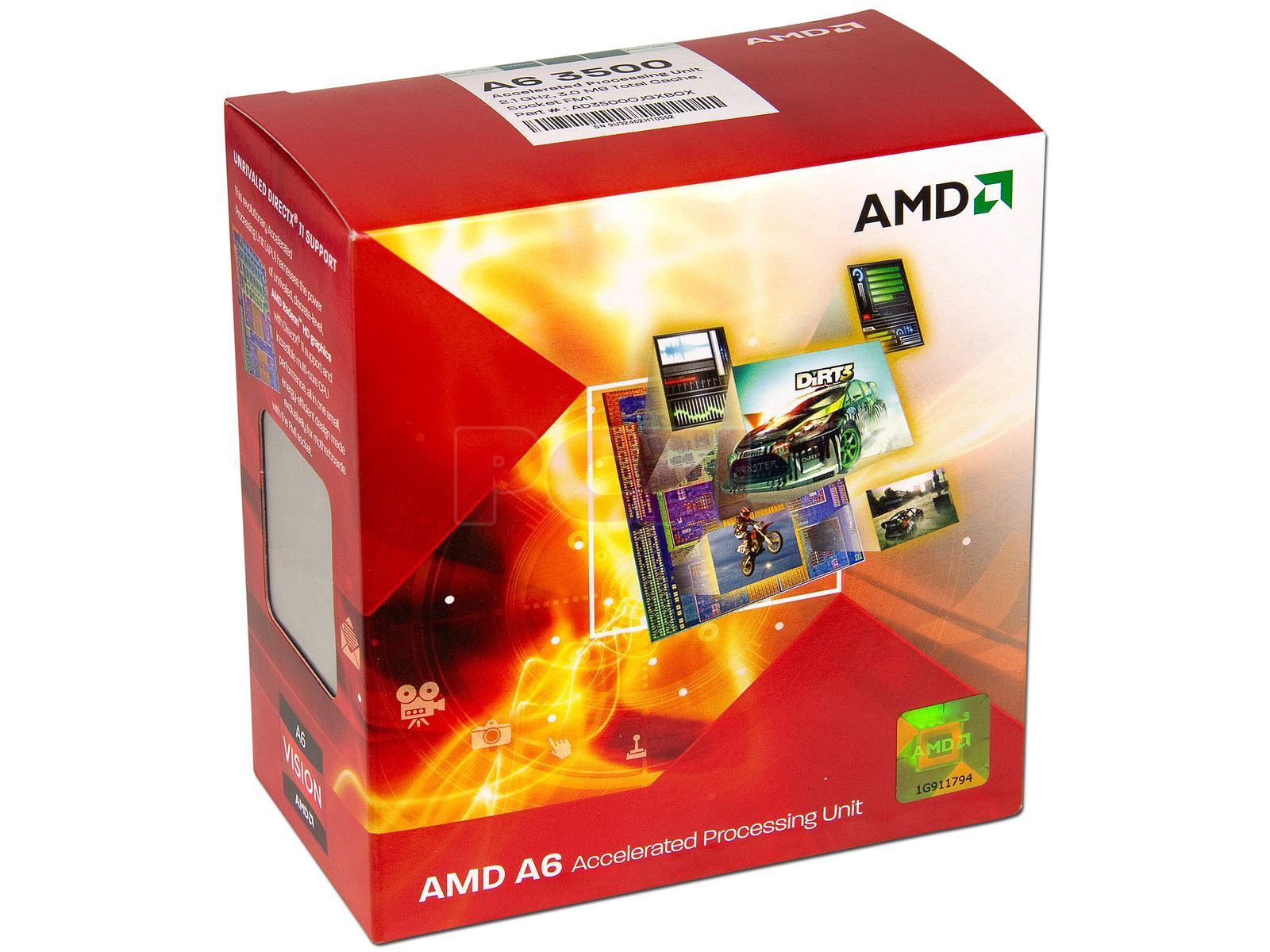 Procesador (APU) AMD A6-3500 a 2.1GHz con Gráficos Radeon HD 6530D