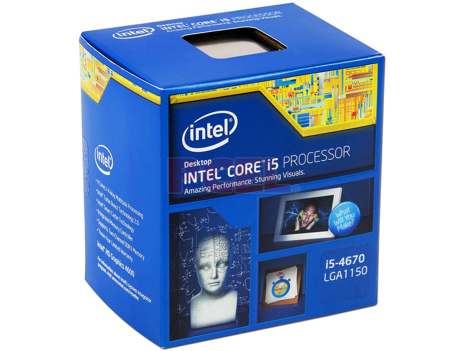 Procesador Intel Core i5-4670 de Cuarta Generación, 3.4 GHz