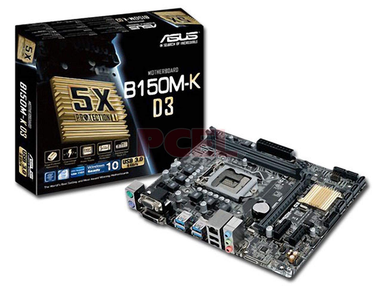 T. Madre ASUS B150M-K D3, ChipSet Intel B150, Soporta: Intel Core