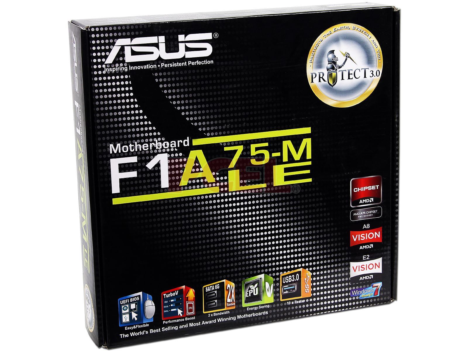 T. Madre ASUS F1A75-M LE, Chipset AMD A75 FCH, Soporta: AMD A8, A6