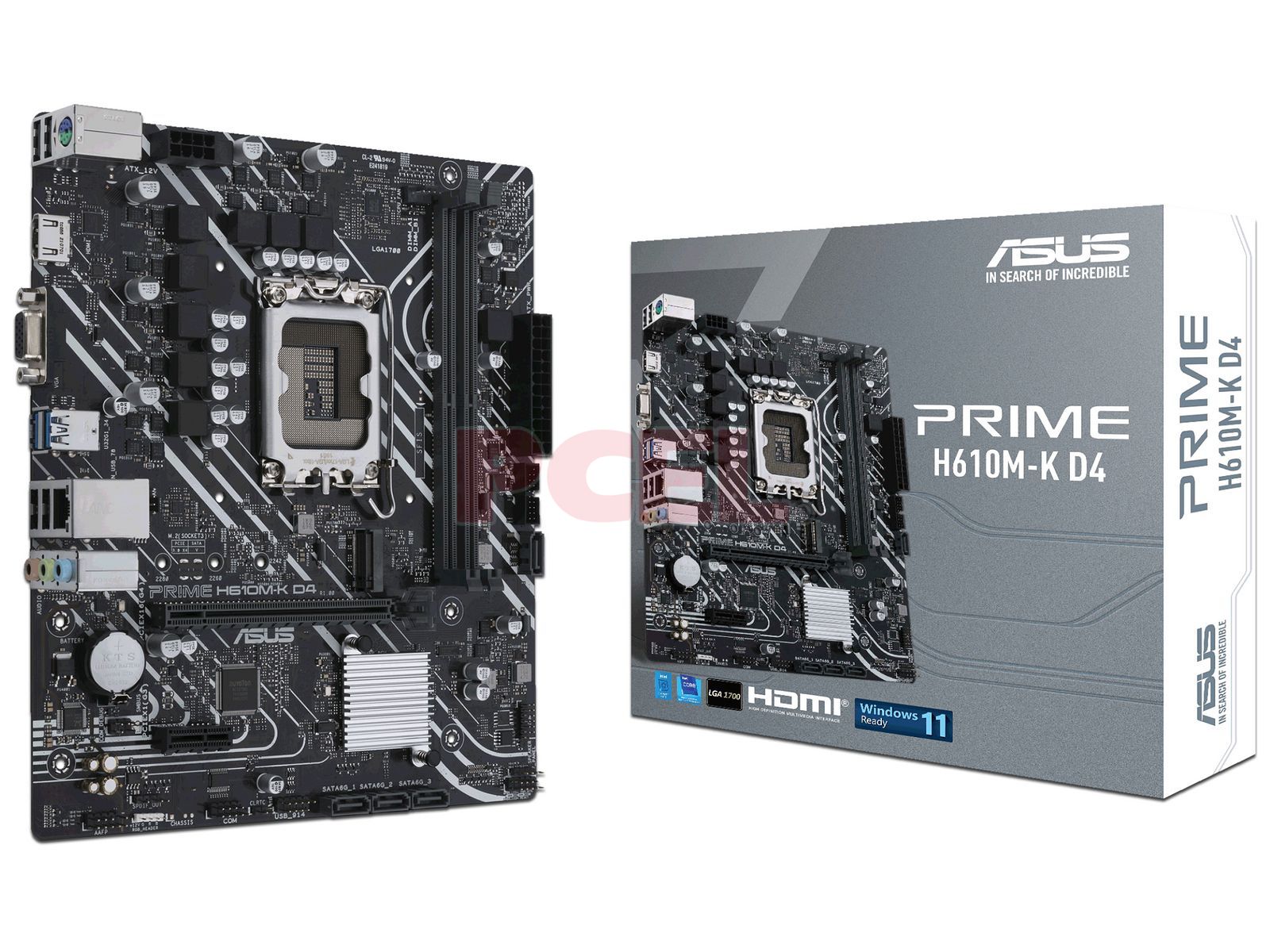 T. Madre ASUS PRIME H610M-K D4, Chipset: Intel H610 Socket 1700