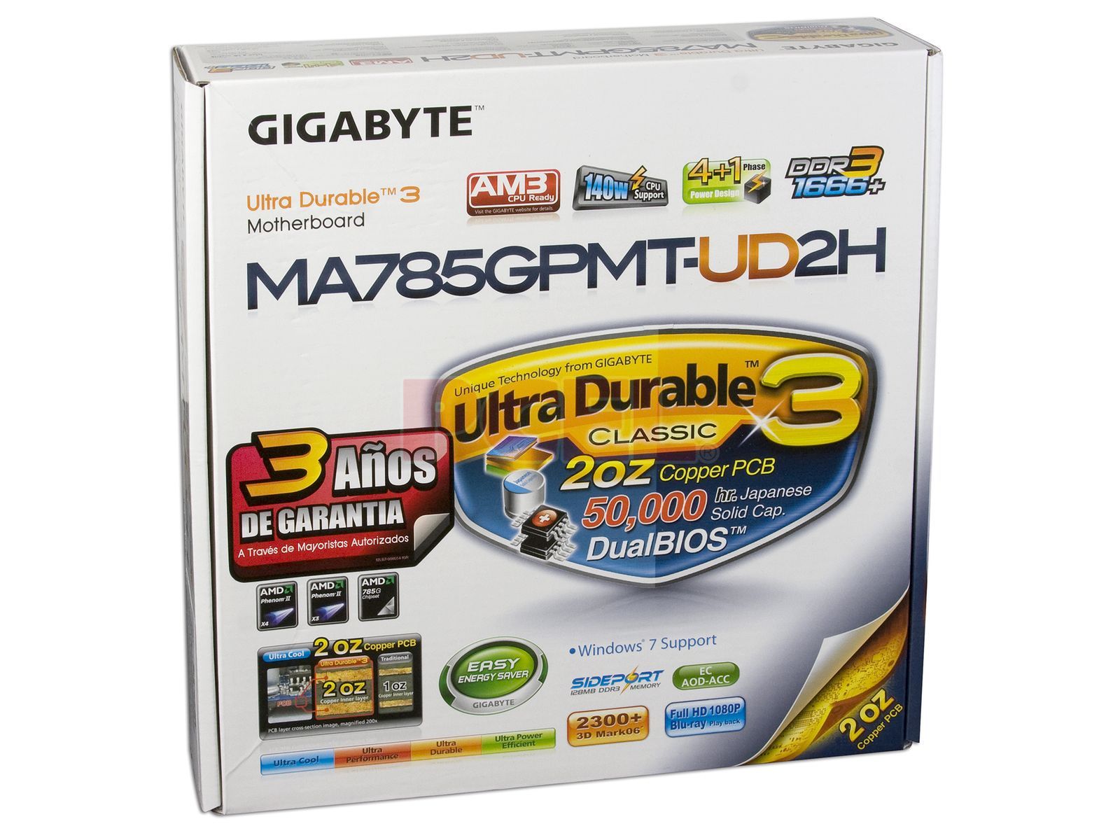 gigabyte am3 ultra durable 3 rev 1.1 viv chip