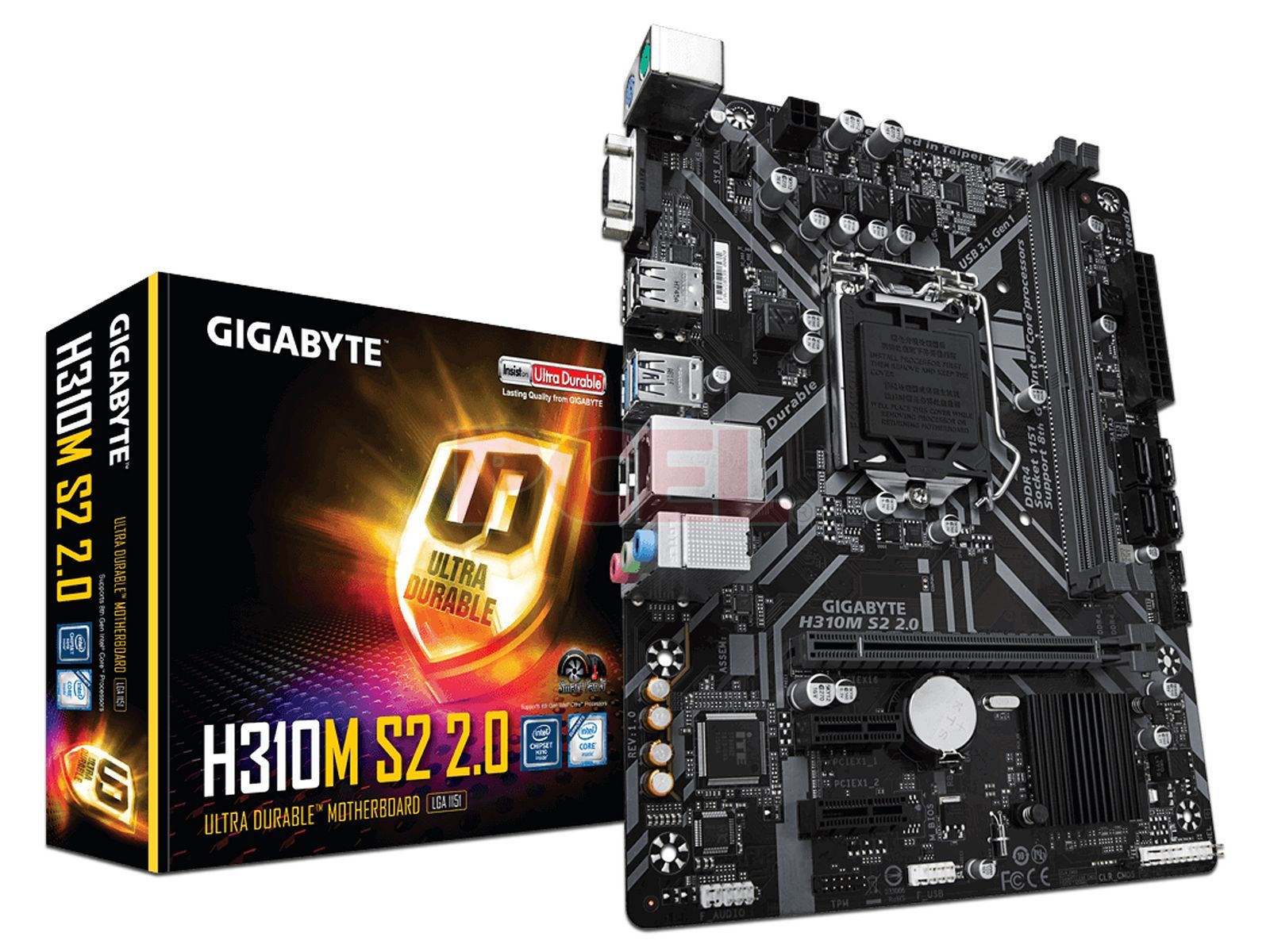 美品 GIGABYTE H310M-S2【 MicroATX マザーボード】Intel H310 LGA