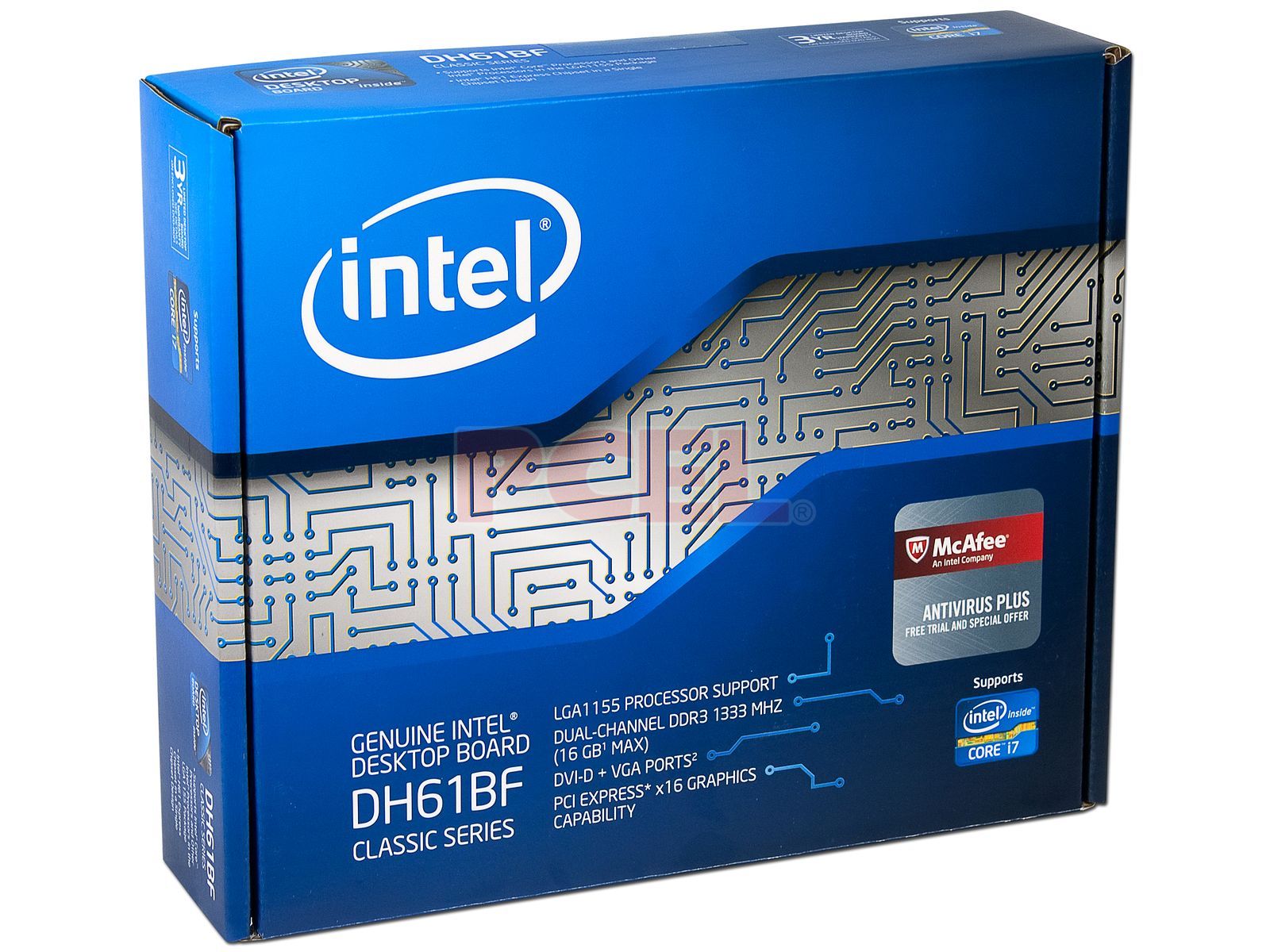 Madre Intel DH61BF, ChipSet Intel H61 Soporta: Core i7