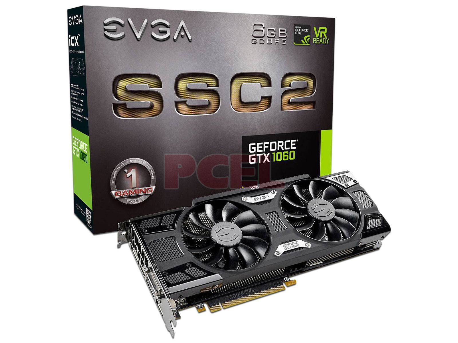 Tarjeta de Video NVIDIA GeForce GTX 1060 EVGA SSC2 Gaming, 6GB