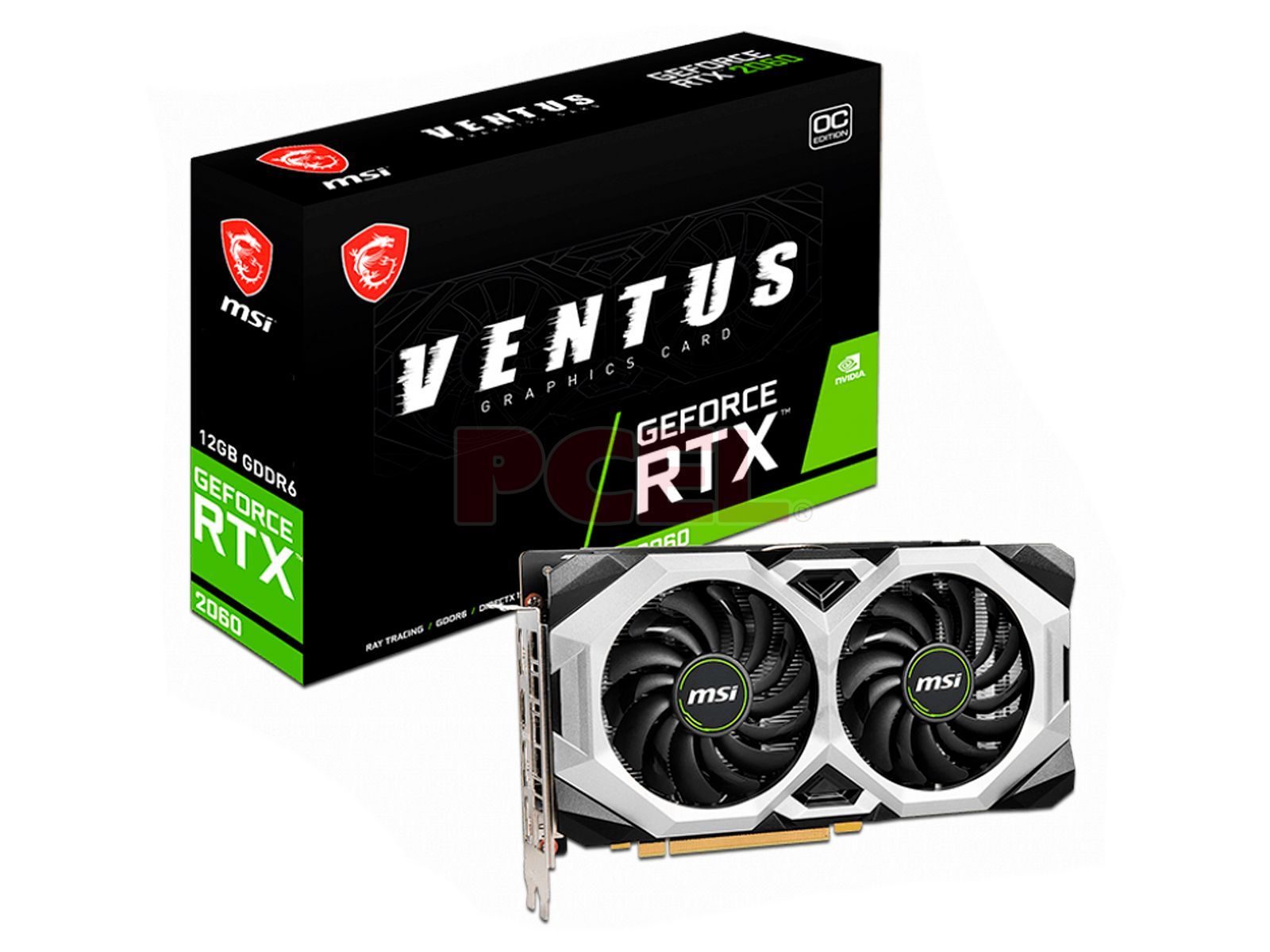 Tarjeta de Video NVIDIA GeForce RTX 2060 MSI VENTUS, 12GB GDDR6