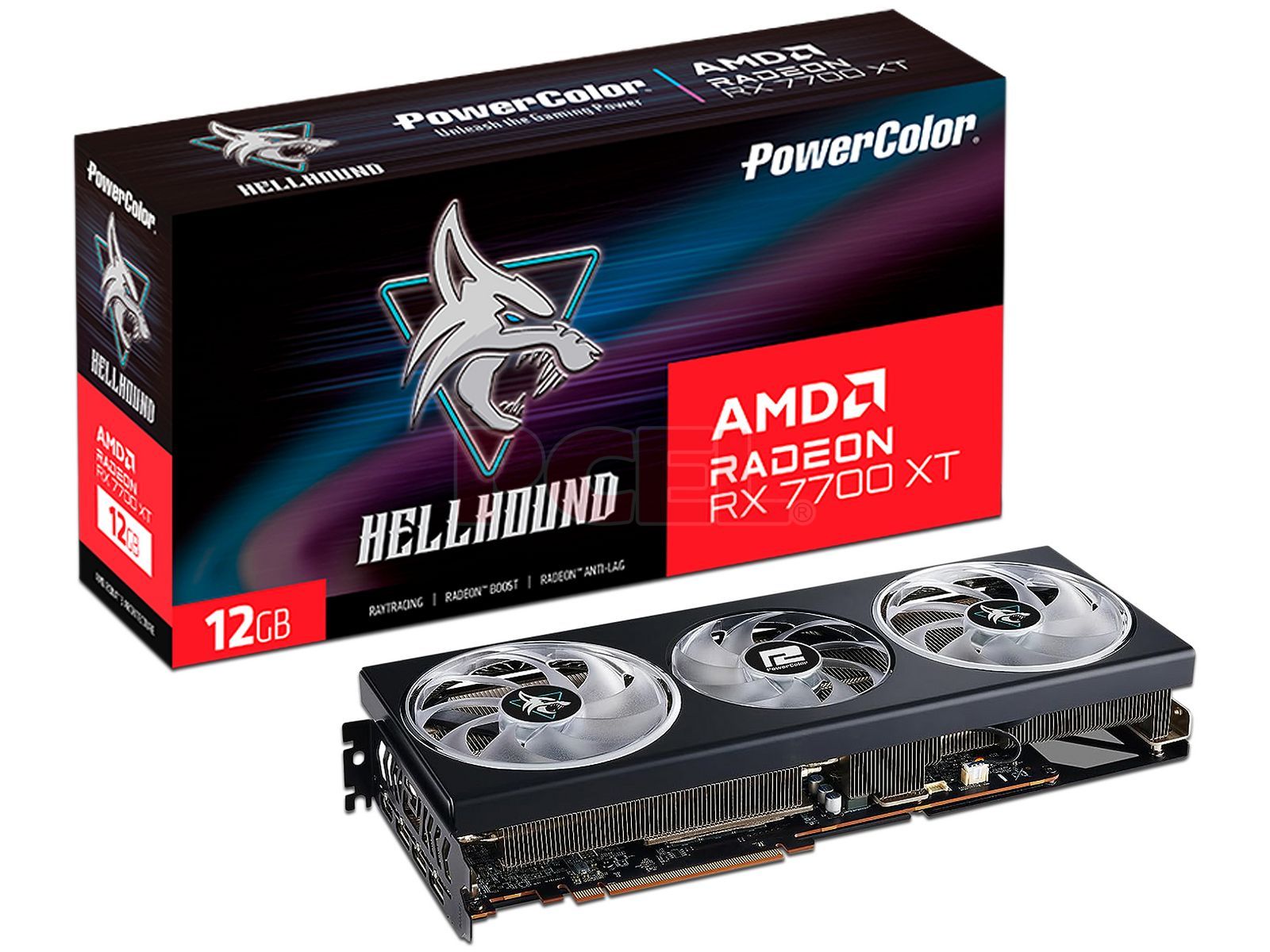 GPU POWER COLOR RED DEVIL RX 7700 XT 12GB GDDR6 OC RX7700XT 12G-E/OC - POWERCOLOR