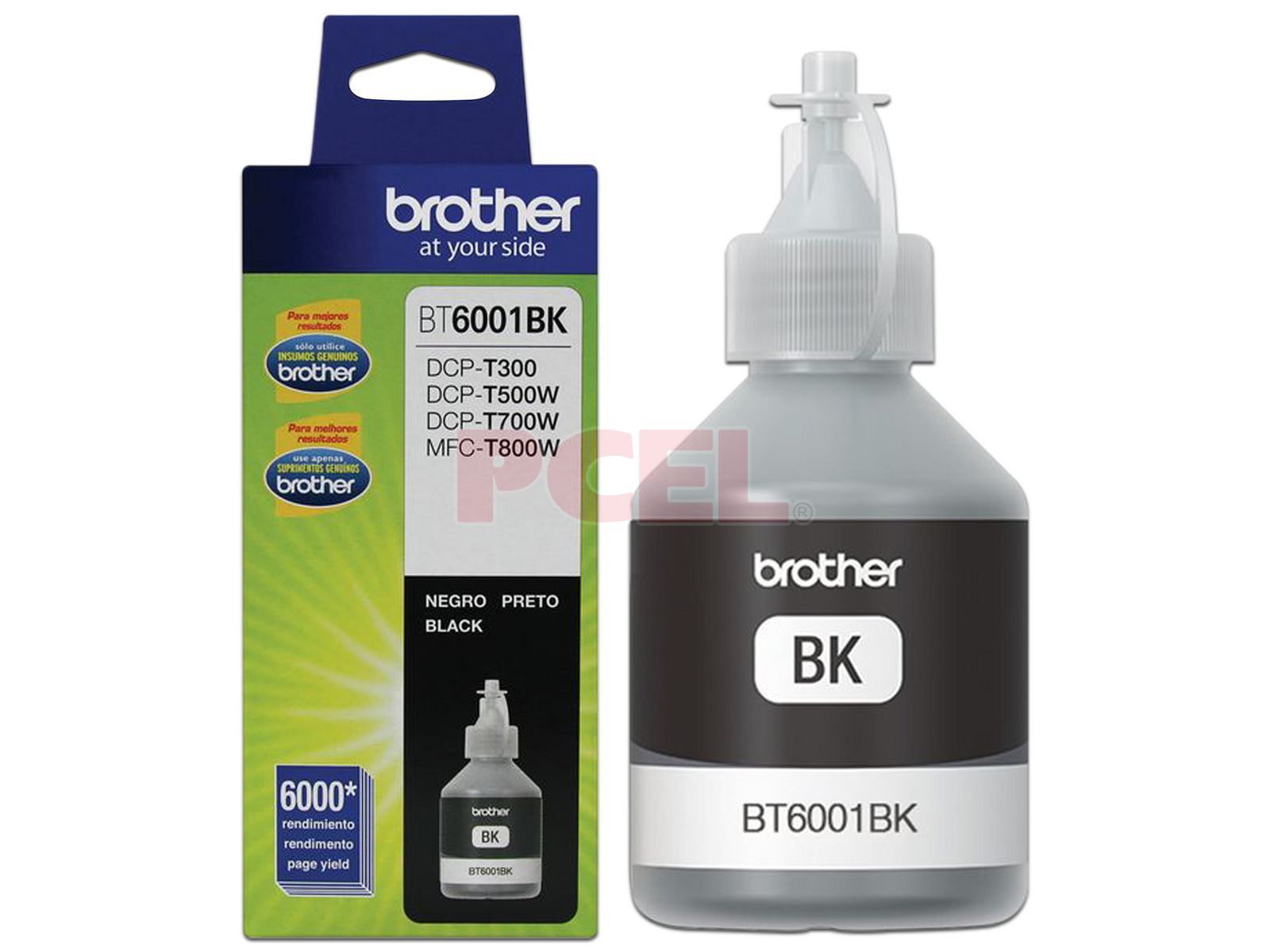 Botella de Tinta Negra Brother, Modelo: BT 5001 BK.
