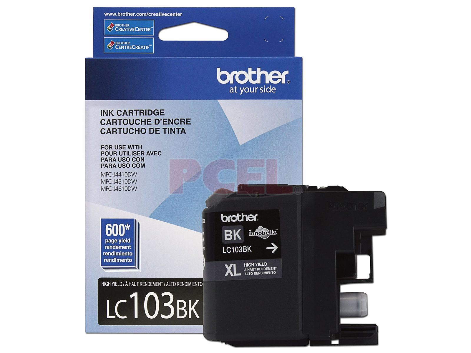 Cartucho de Tinta Alto Rendimiento Brother Negro, Modelo: LC103BK.